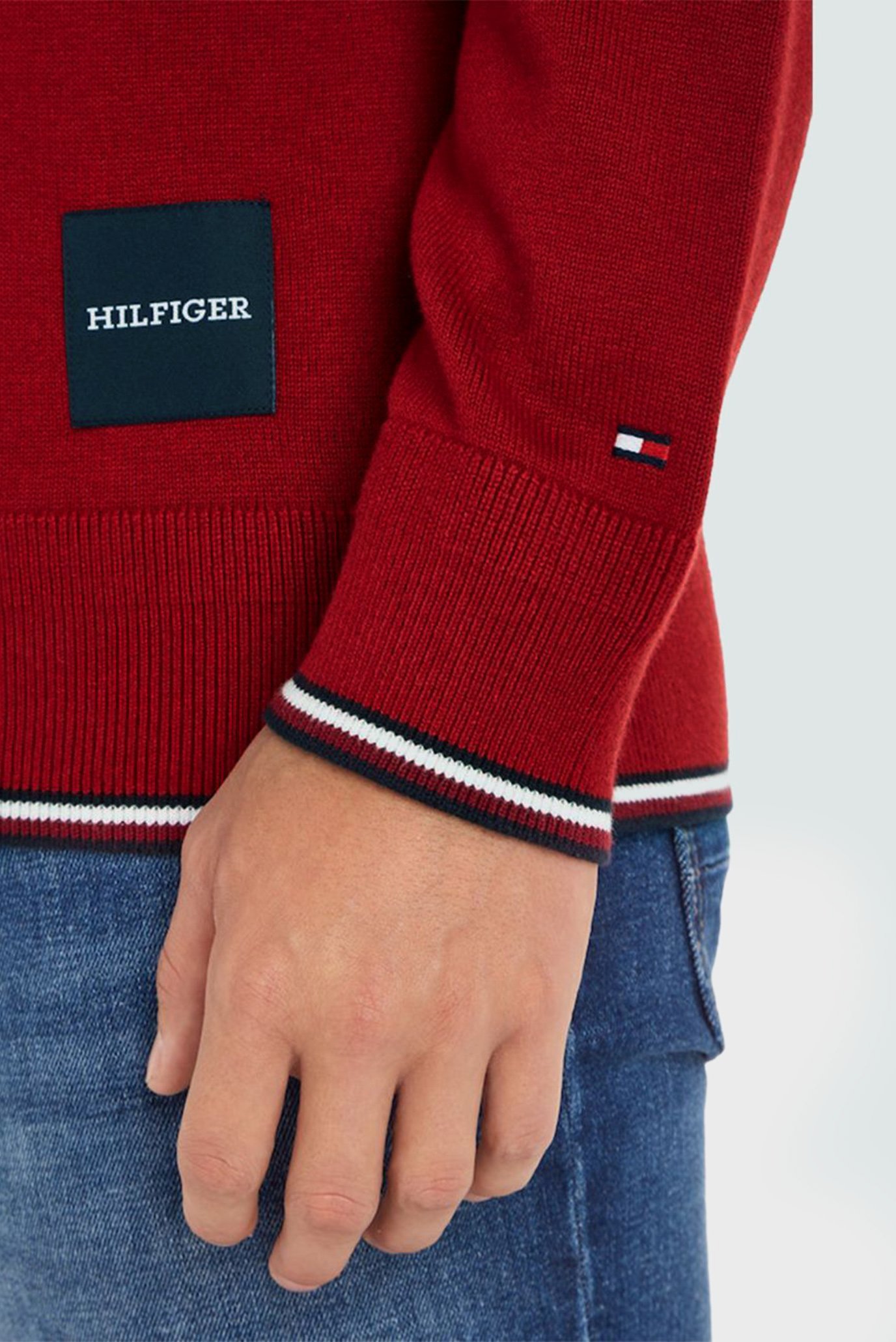 Мужской красный джемпер MONOTYPE GS TIPPED CREW NECK 7