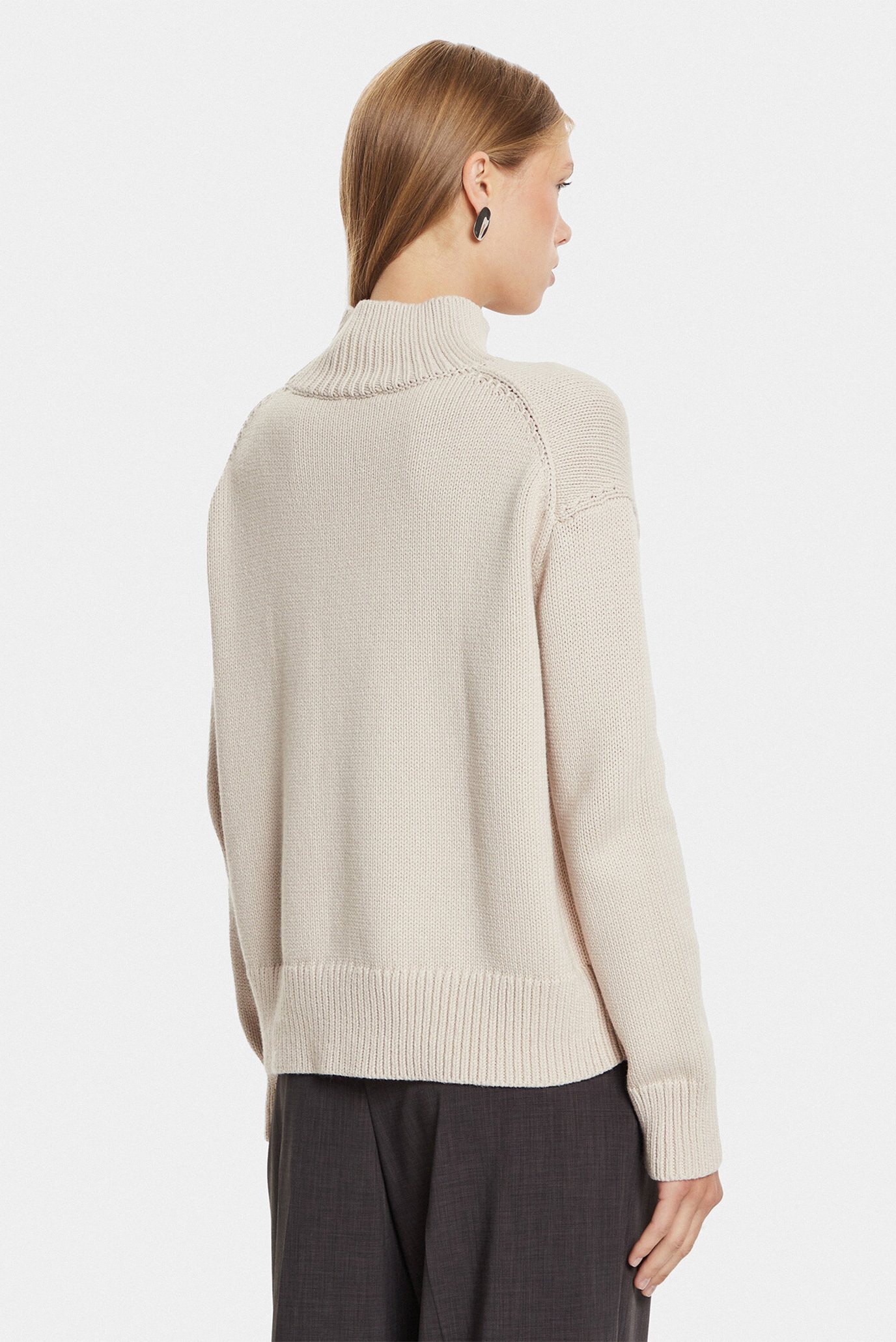 Свитер COTTON BLEND HIGH-NECK SWEATER 3