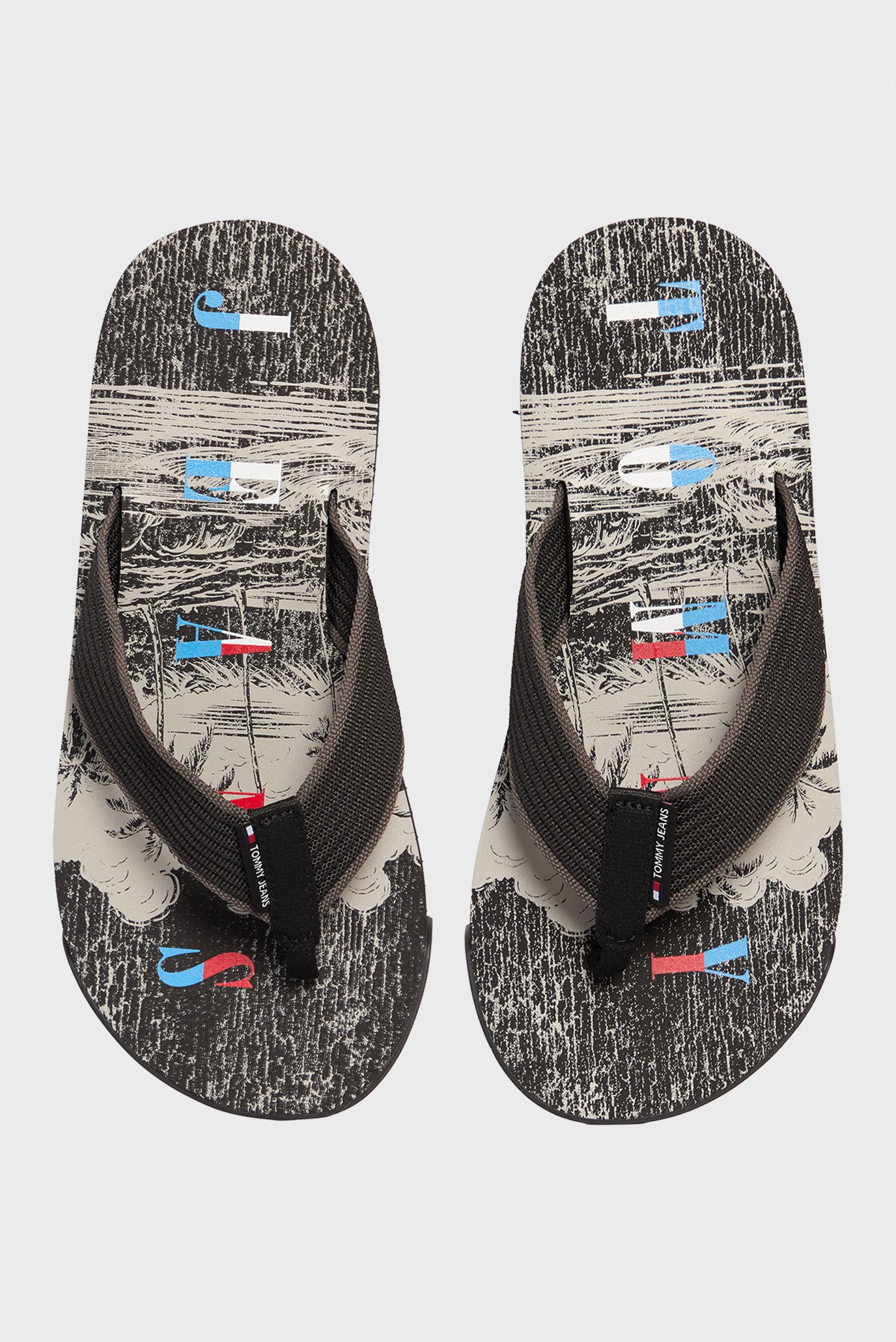 Мужские черные вьетнамки TJM ELEVATED BEACH SANDAL 4