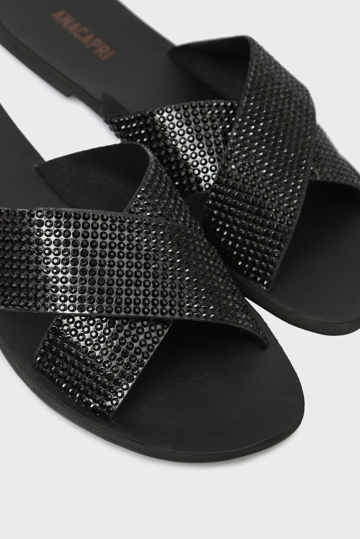 Женские черные слайдеры 5