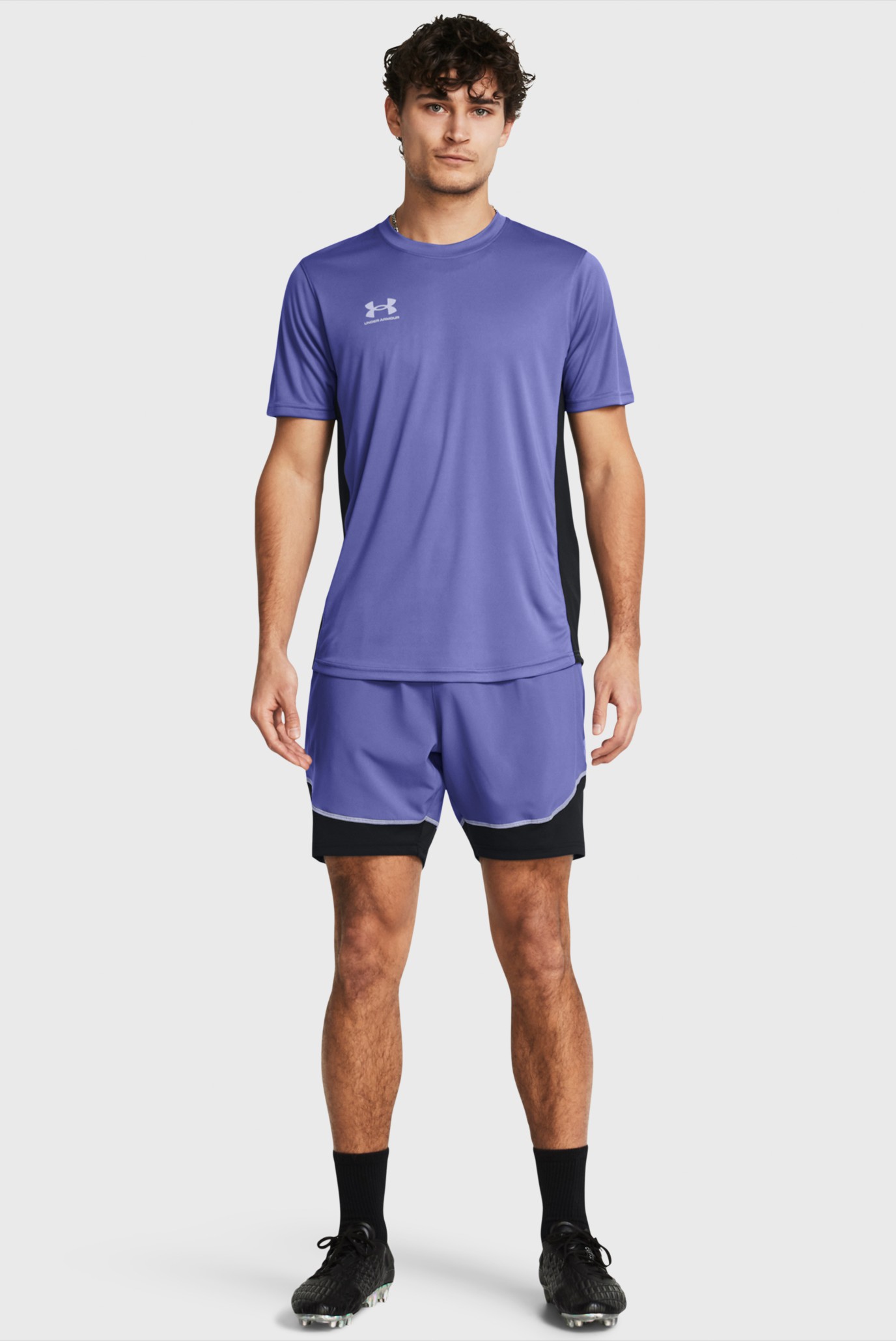 Мужские фиолетовые шорты UA M's Ch. Pro Train ShortUnder Armour Мужские фиолетовые шорты UA M's Ch. Pro Train Short 2