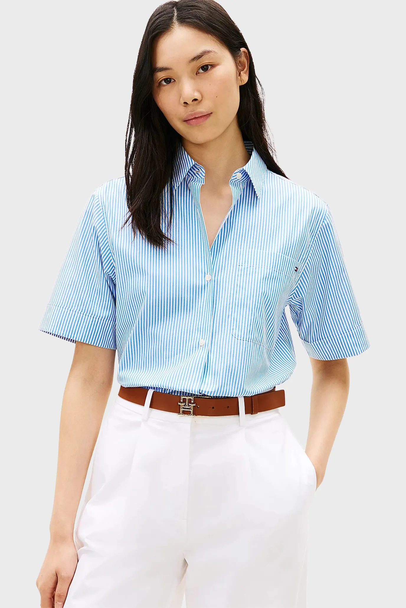 Рубашка с коротким рукавом ESS POPLIN SS SHIRTS 1