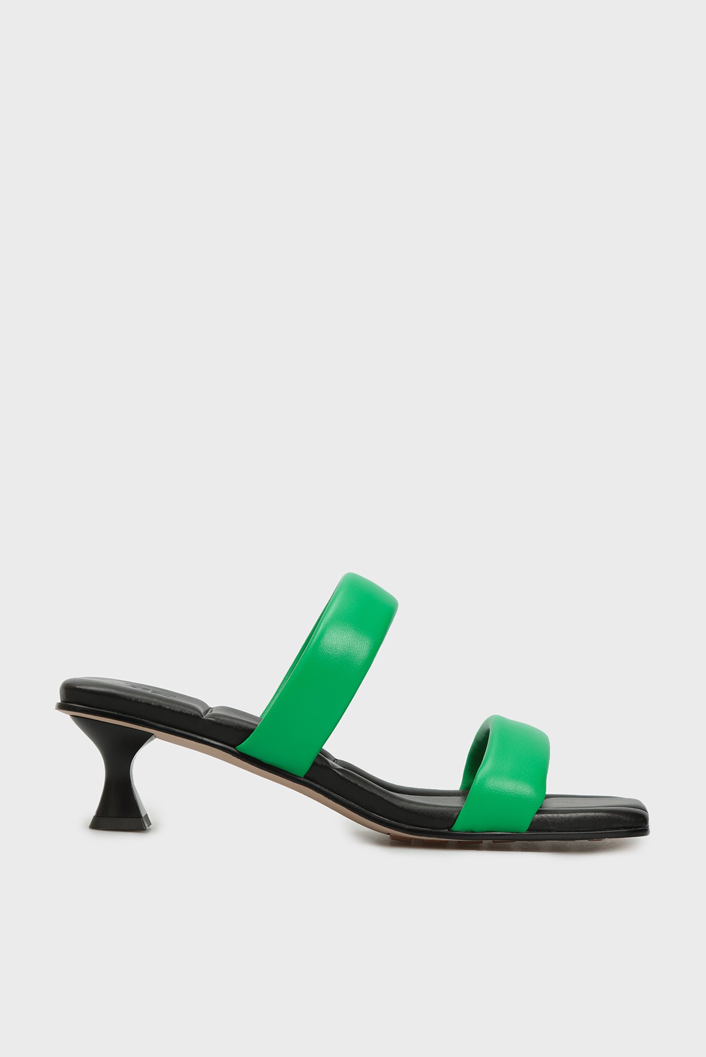 Женские зеленые кожаные мюли Amiata 6