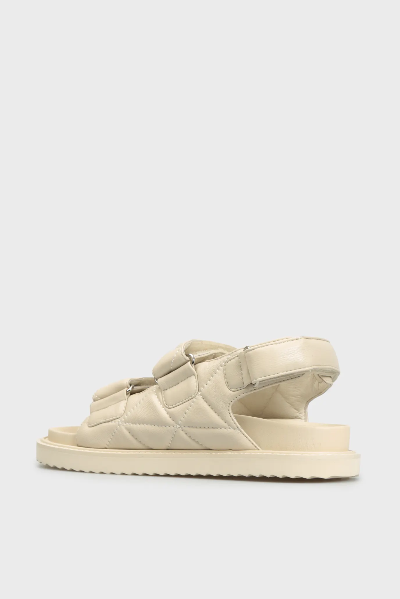 Женские бежевые кожаные сандалии Riviera 10