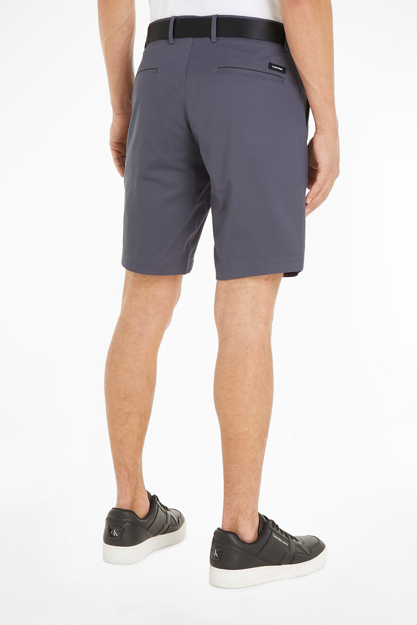 Мужские серые шорты MODERN TWILL SLIM SHORT BELT 5