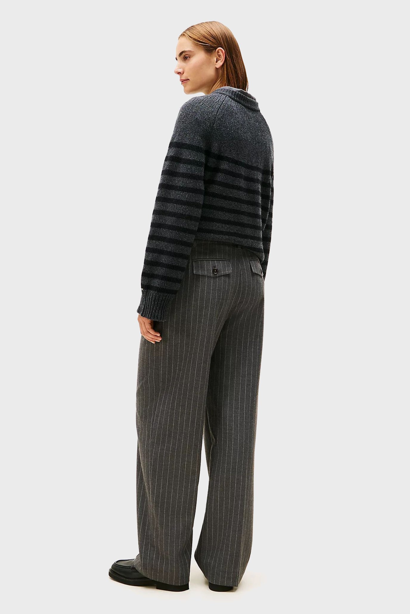 Брюки PINSTRIPE LOOSE STRAIGHT PANT 3
