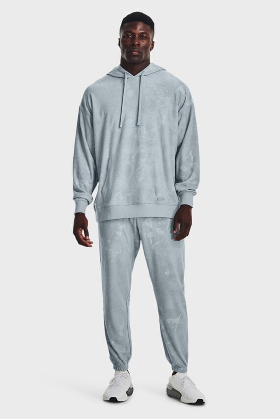 Мужское серое худи UA Journey Terry Hoodie