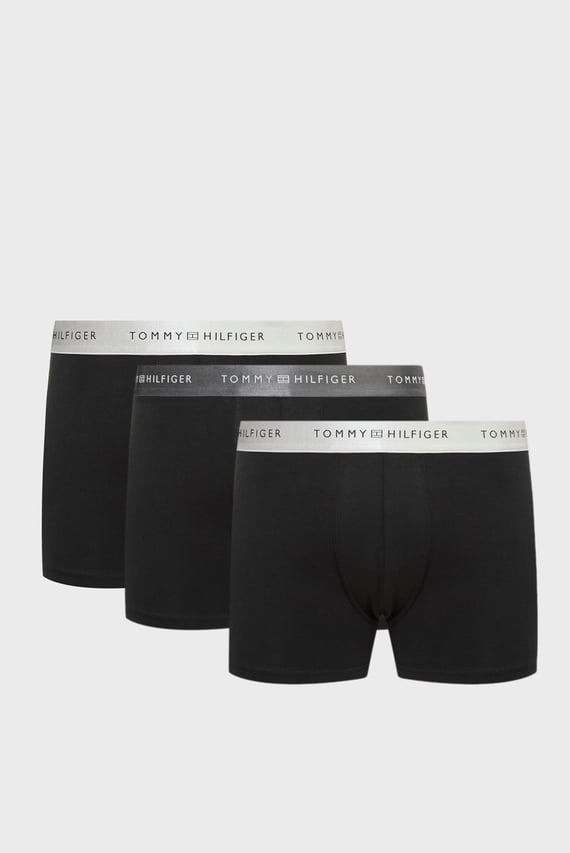 Мужские черные боксеры (3 шт) TRUNK METALLIC WB