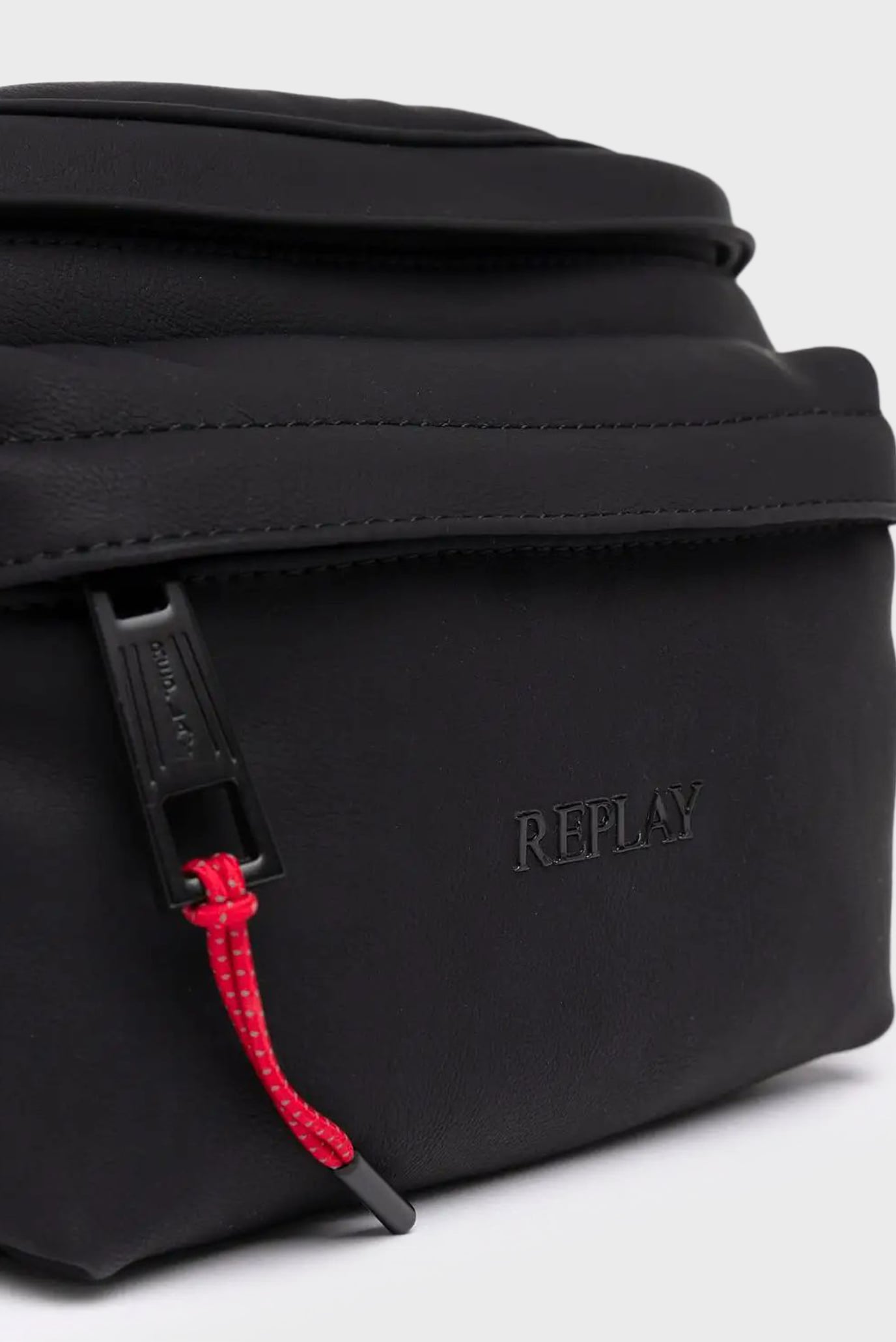 Мужская черная поясная сумка 5