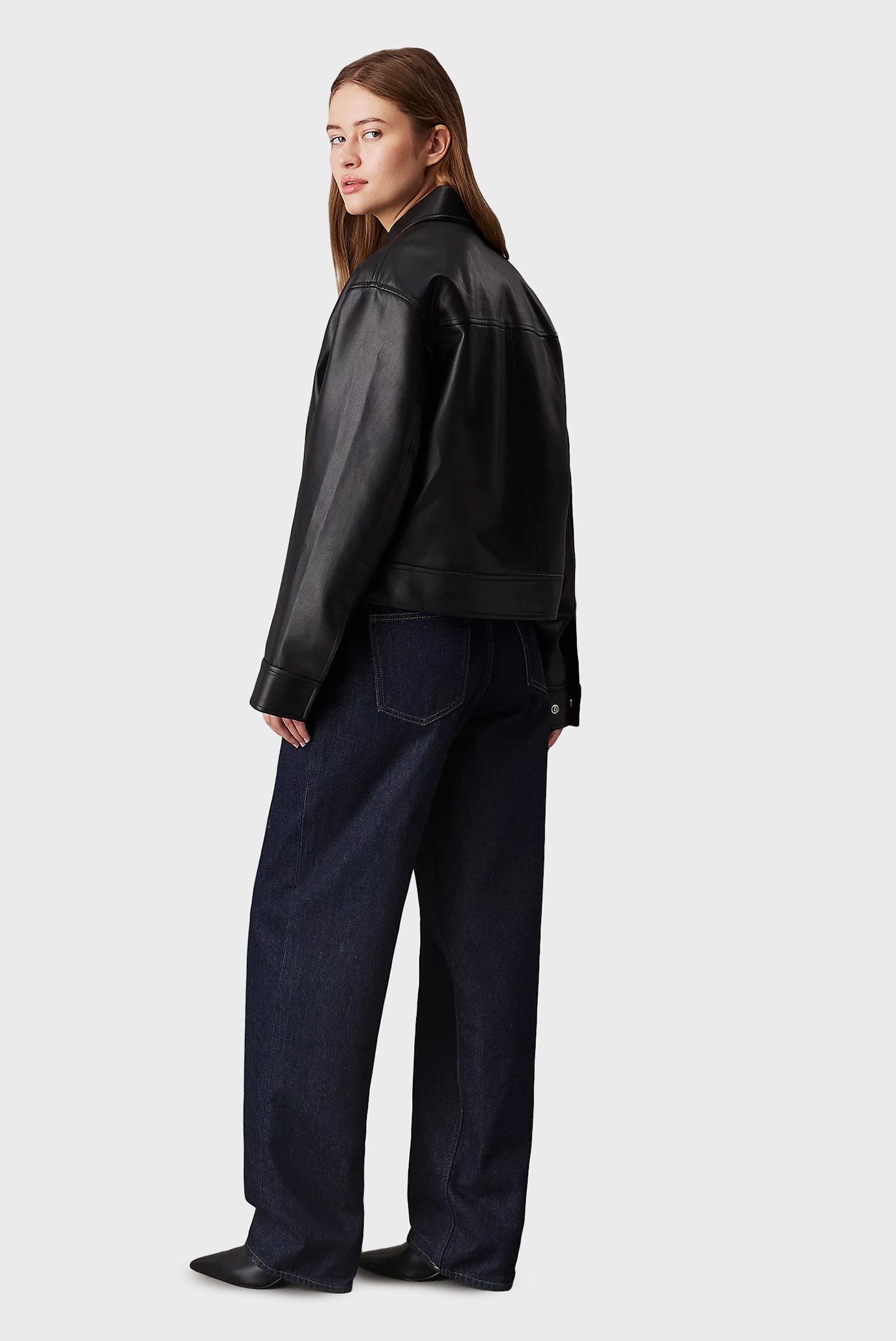 Куртка кожаная FAUX LEATHER ZIPPED JACKET 4