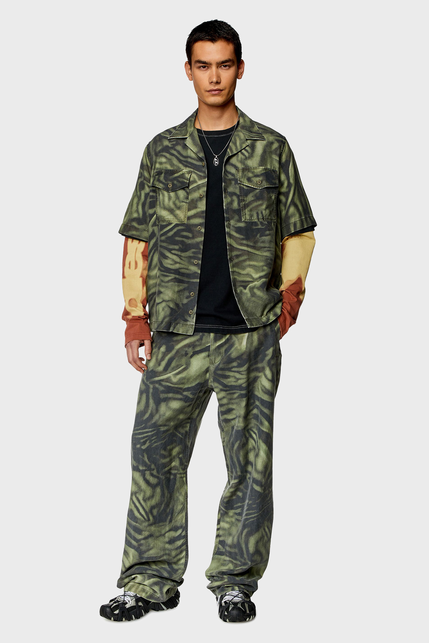 Рубашка с коротким рукавом S-SAM-ZEBRA CAMICIA 2