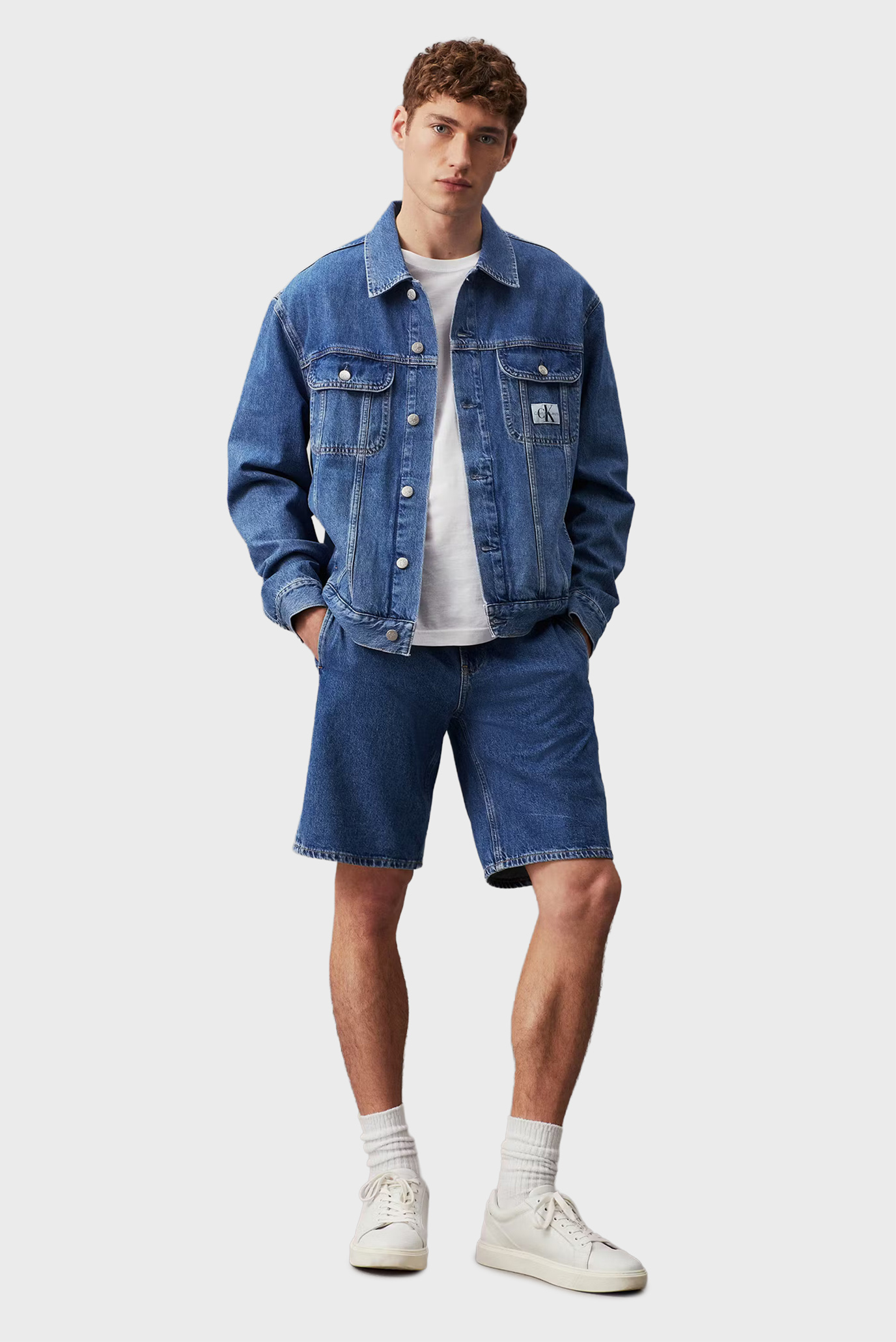 Мужские синие джинсовые шорты TROUSER 2