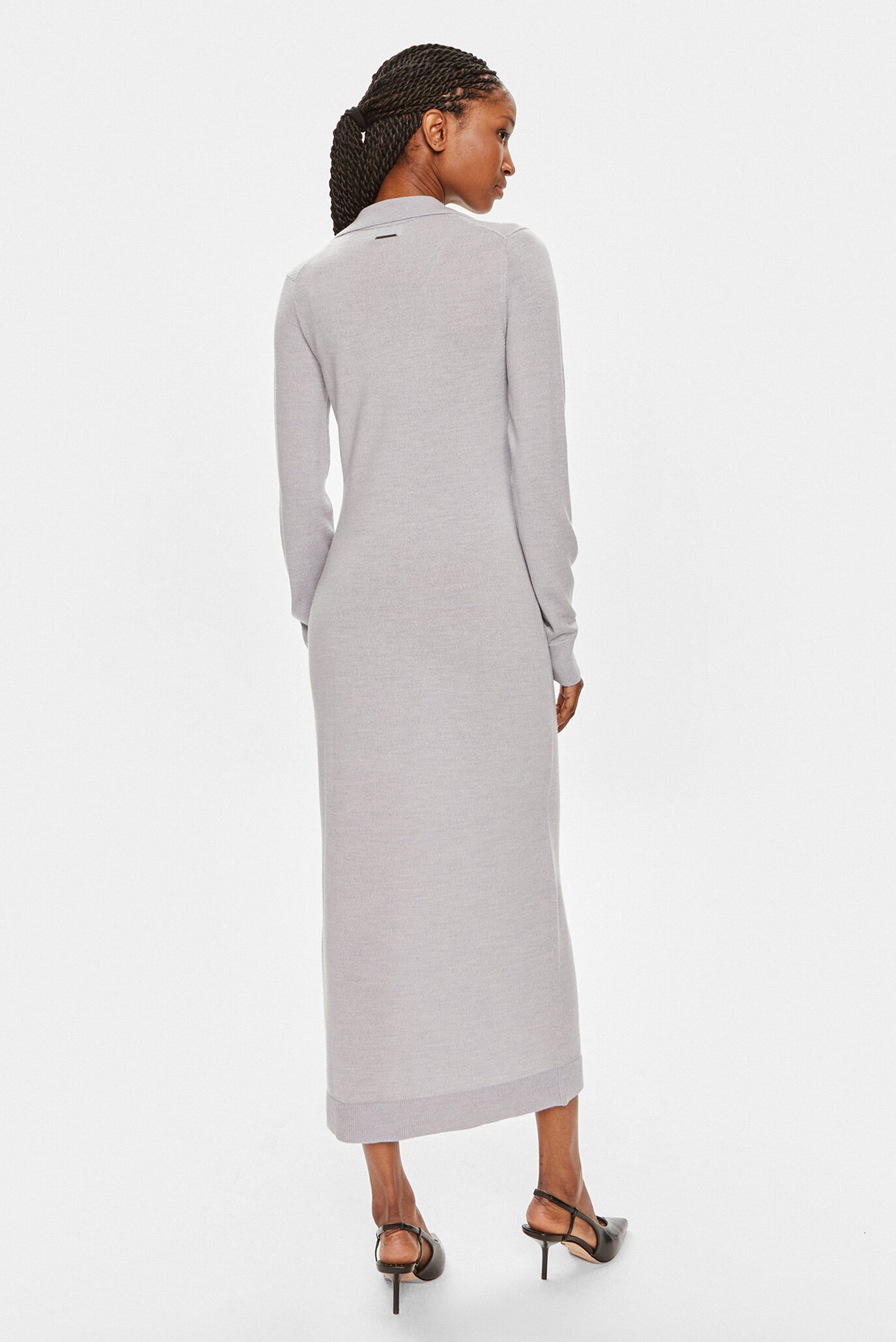 Платье MERINO WOOL BUTTON SHIRT DRESS 2