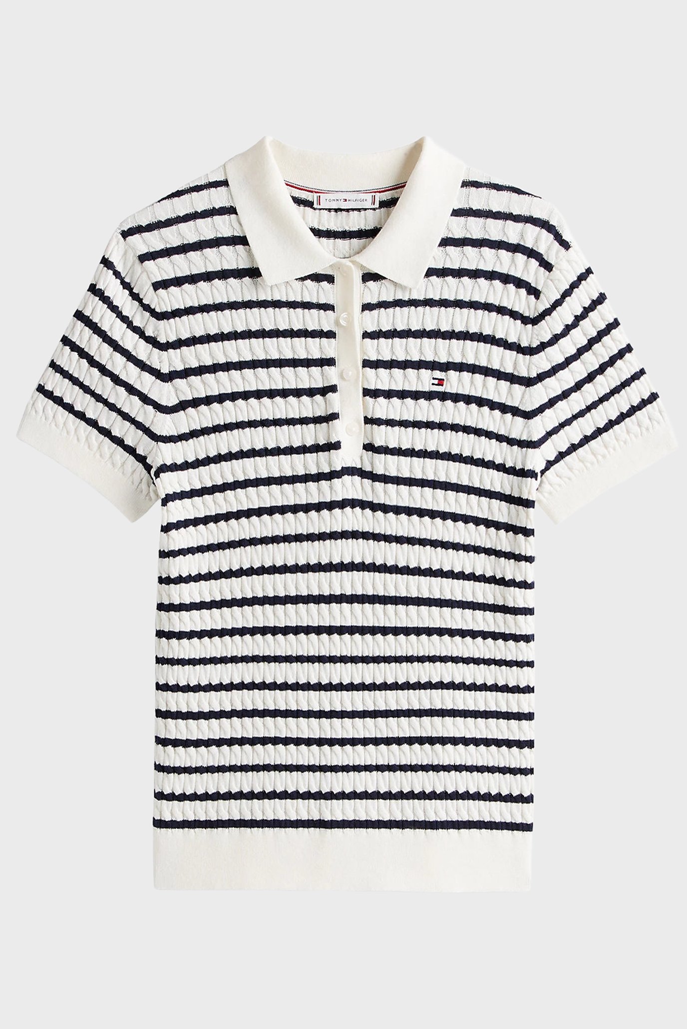 Поло CO CABLE POLO-NK SS SWEATER 5