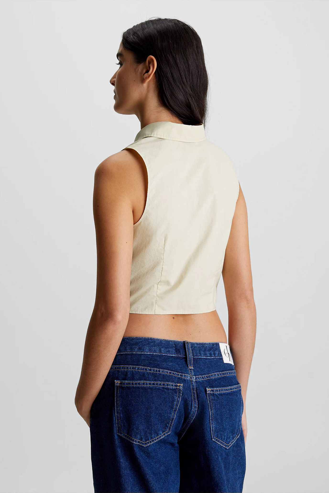 Рубашка с коротким рукавом WOVEN LABEL SLEEVELESS SHIRT 3