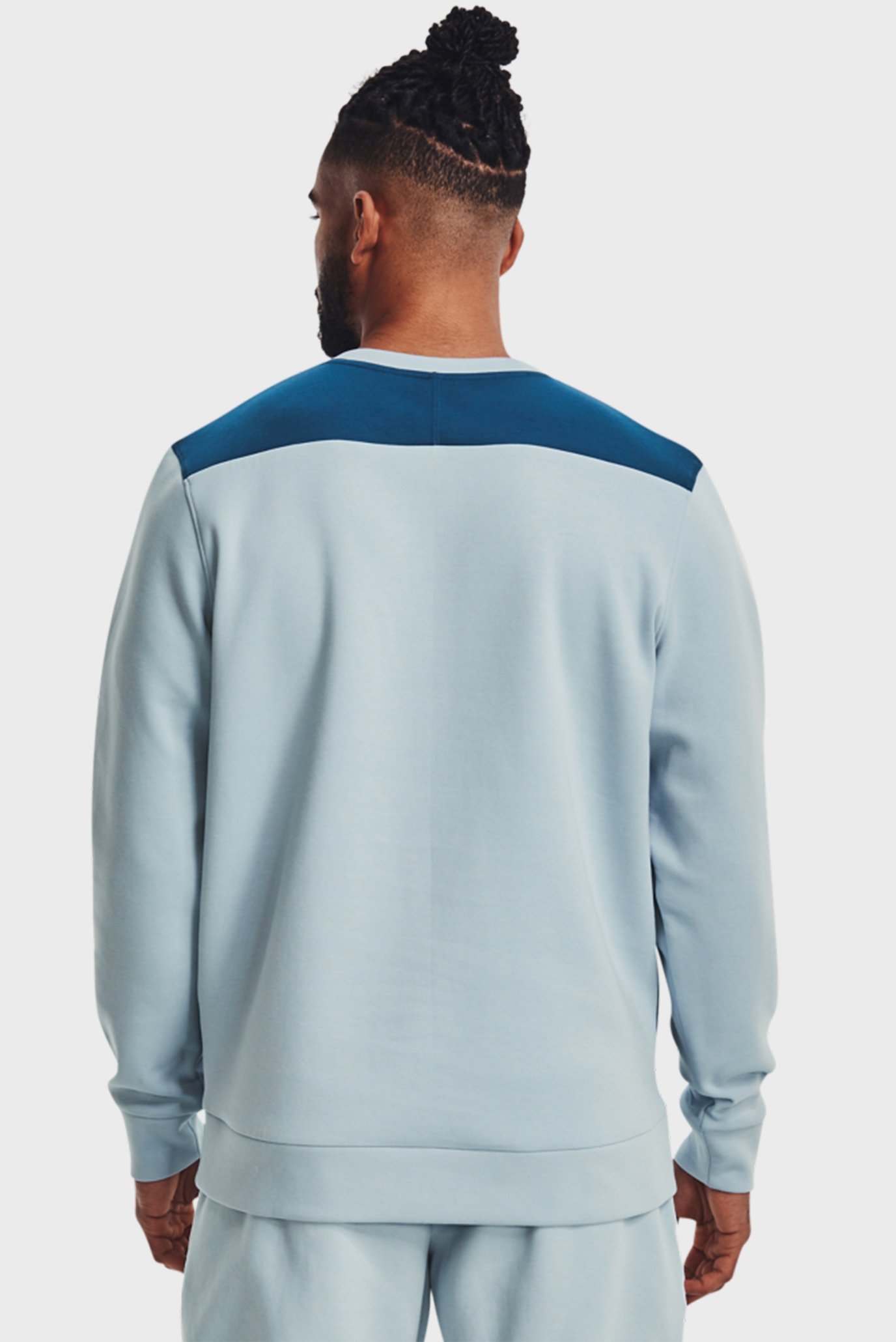 Мужской голубой свитшот UA Summit Knit Crew 9