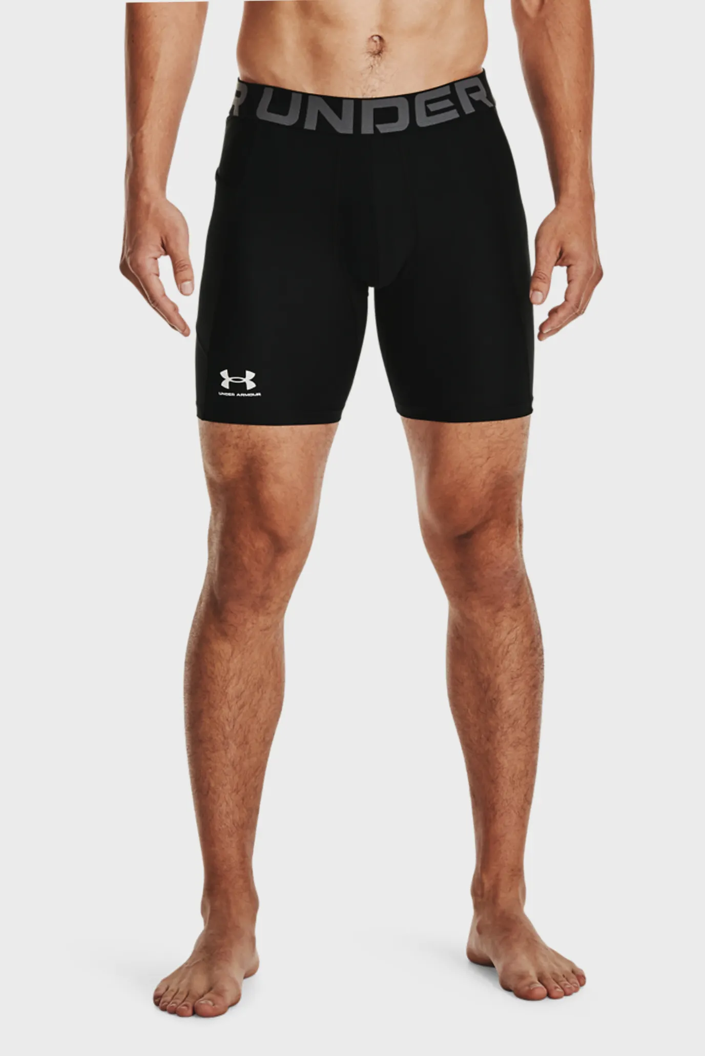 Мужские черные велосипедки UA HG Armour Shorts 7