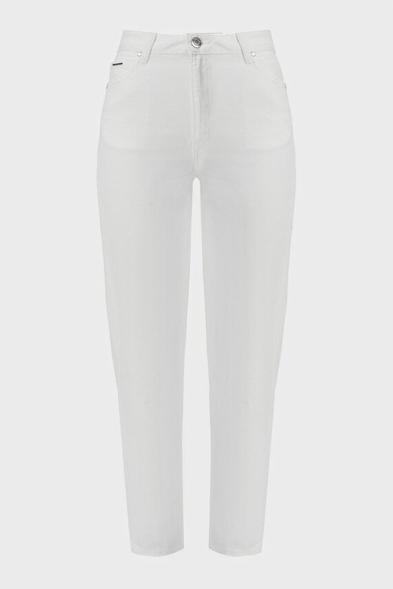 Женские белые джинсы HIGH RISE TAPERED INFINITE WHITE