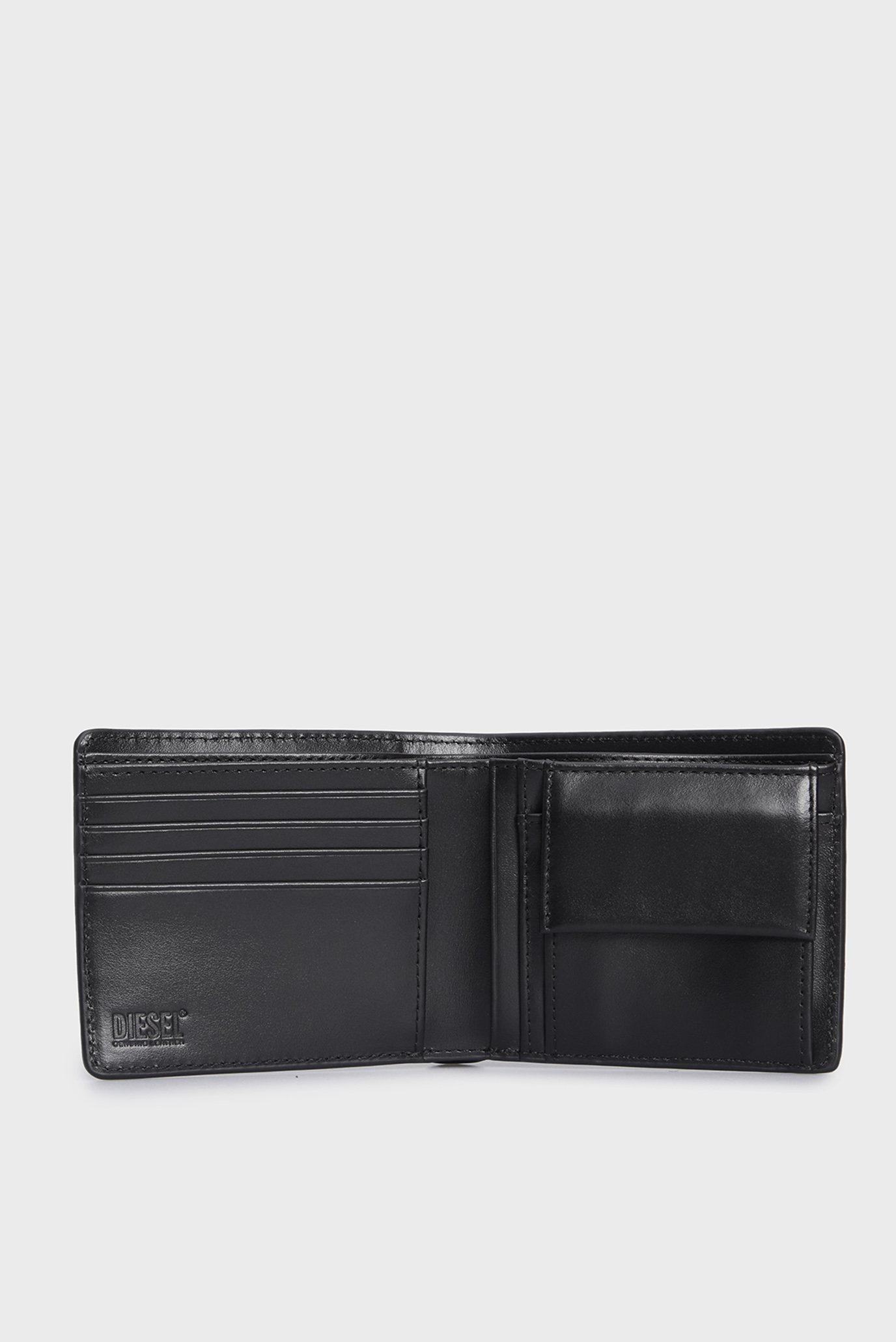 Мужской черный кожаный кошелек PC MONOGRAM BI-FOLD COIN S WALLET 2