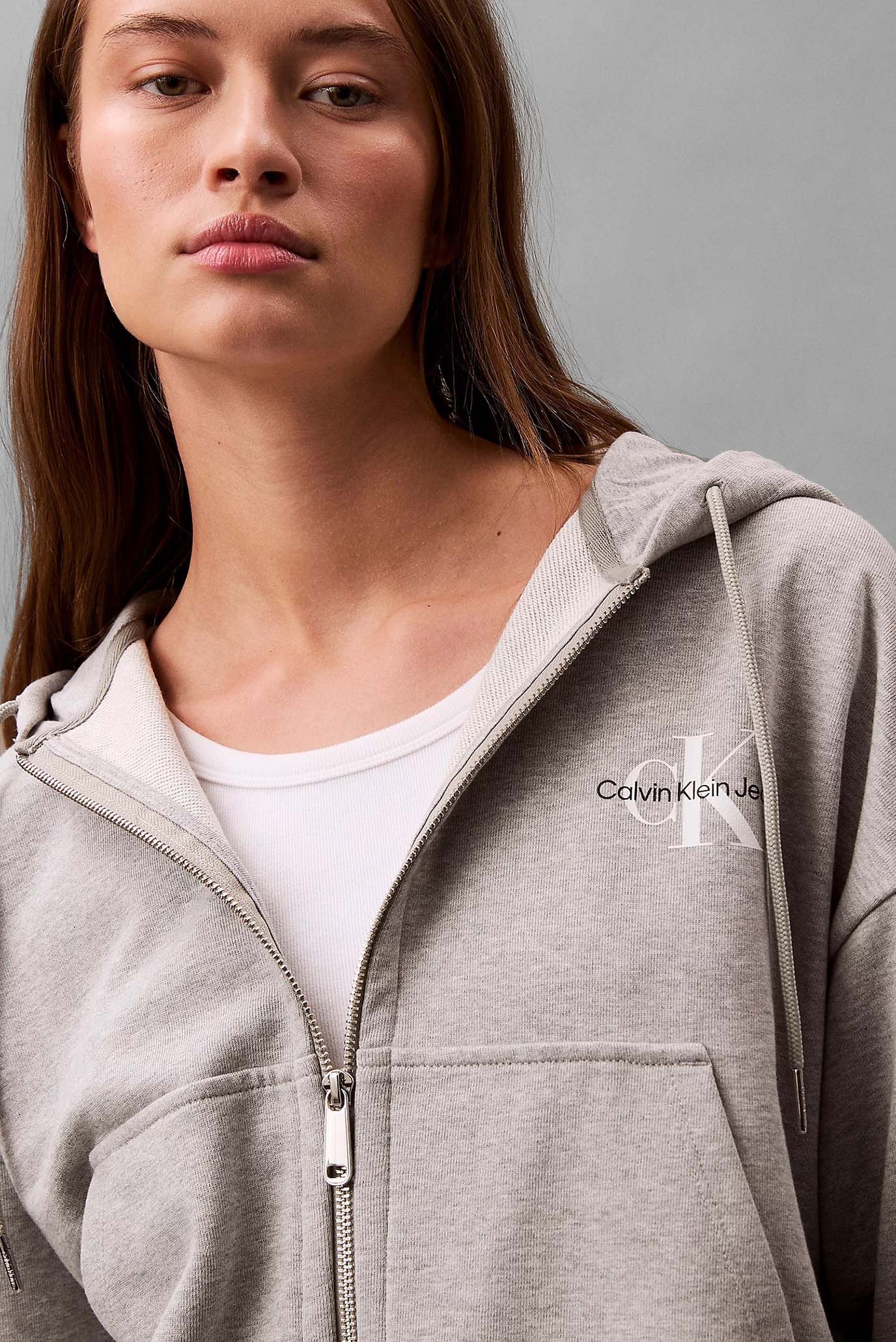 Реглан MONOLOGO FRENCH TERRY FZ BF HOODCalvin Klein Jeans Реглан MONOLOGO FRENCH TERRY FZ BF HOOD 4