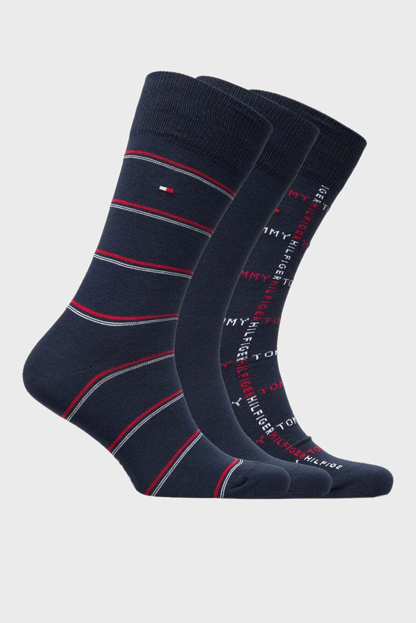 Набор носков TH MEN SOCK 3P GIFTBOX GRID STRIPE 2