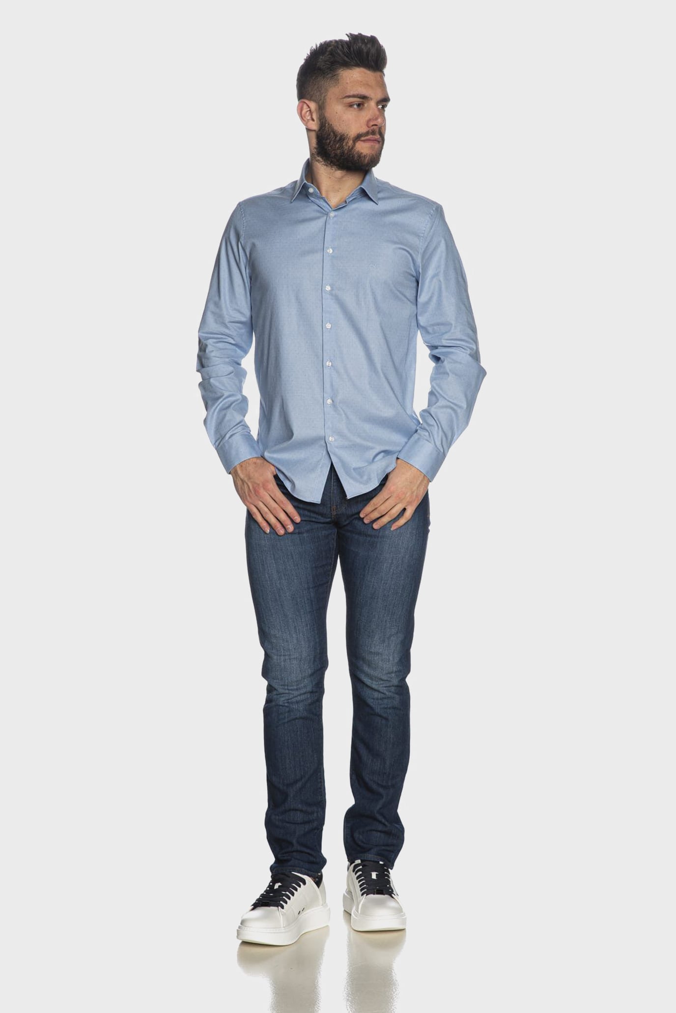 Рубашка TONAL DOBBY EASY CARE SLIM SHIRT 2