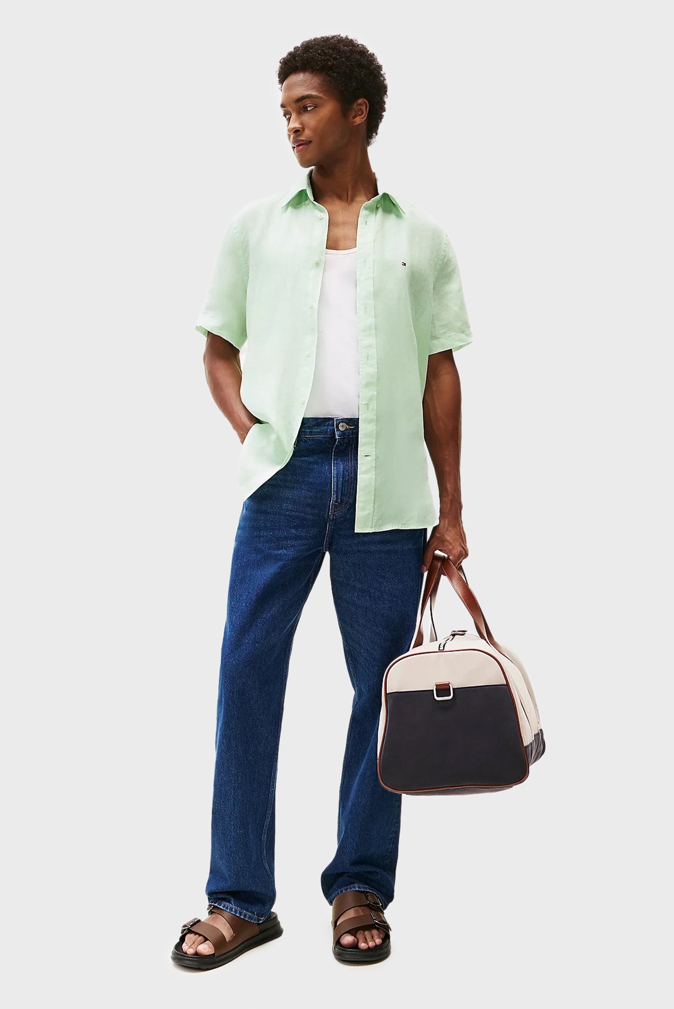 Рубашка с коротким рукавом PIGMENT DYED LINEN RF SHIRT S S 3