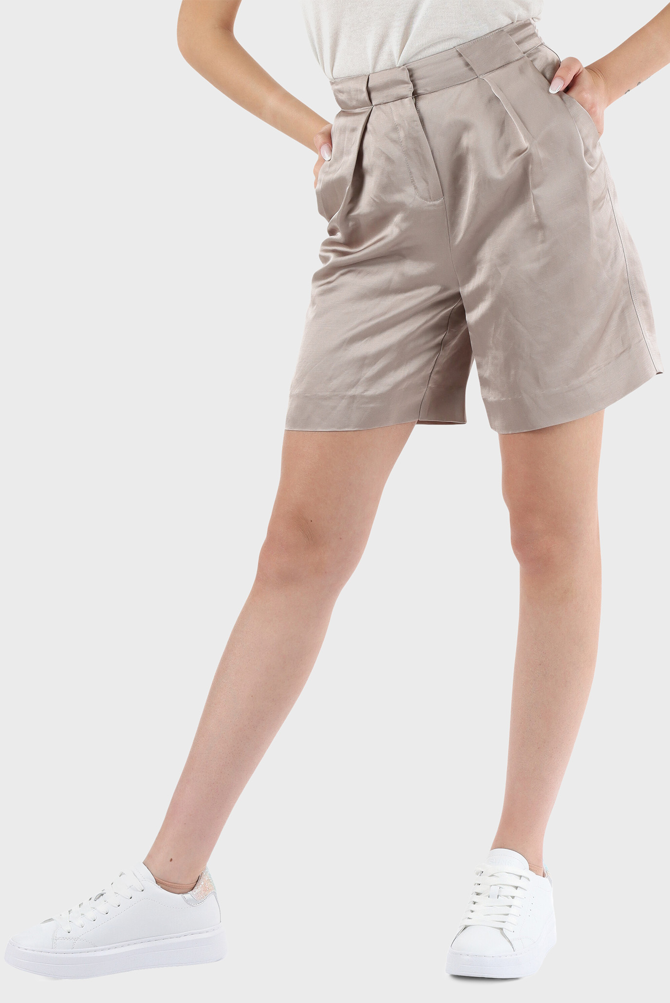 Шорты VISCOSE LINEN SHORTS 4