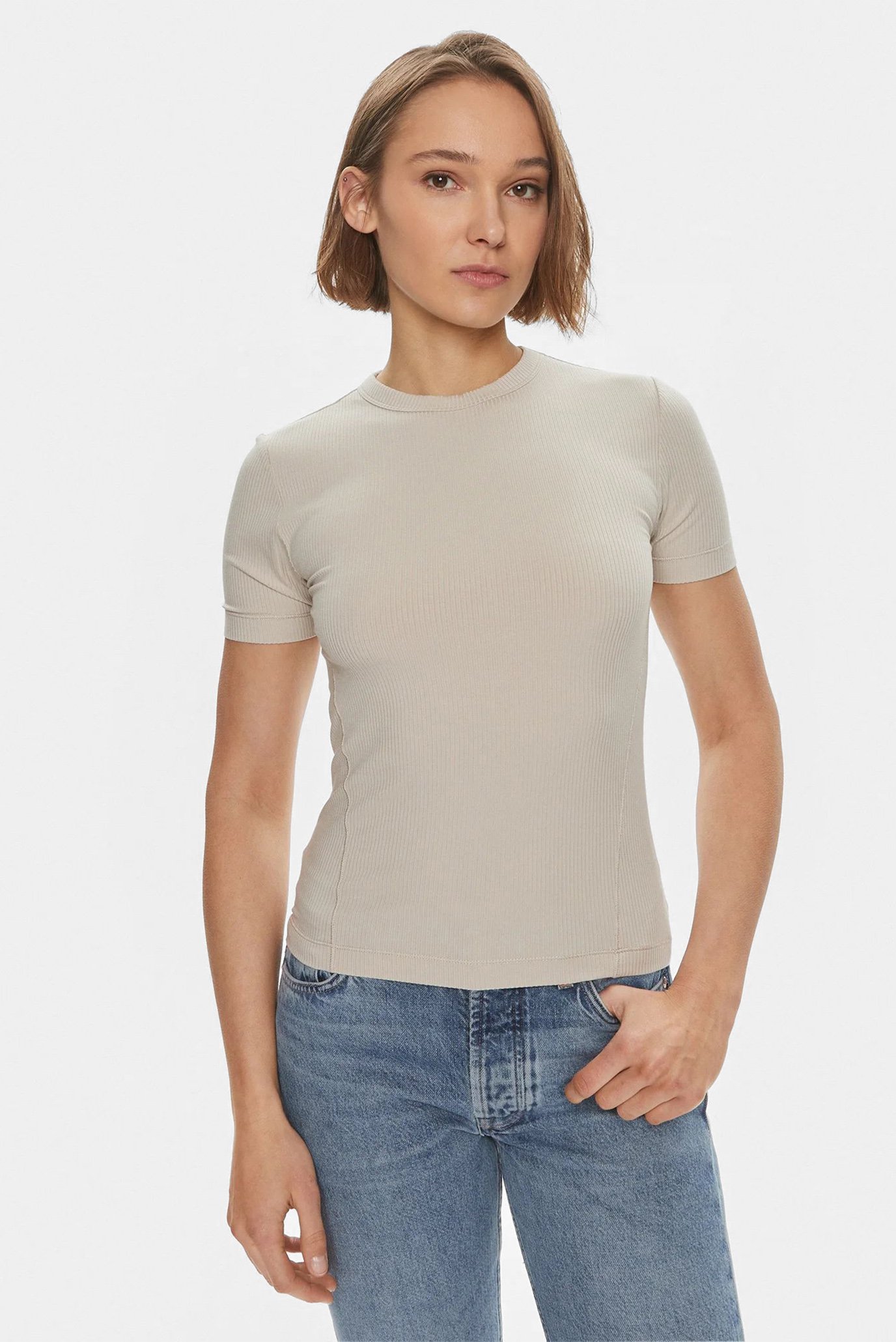 Футболка MODAL RIB C-NECK TOP SS 1