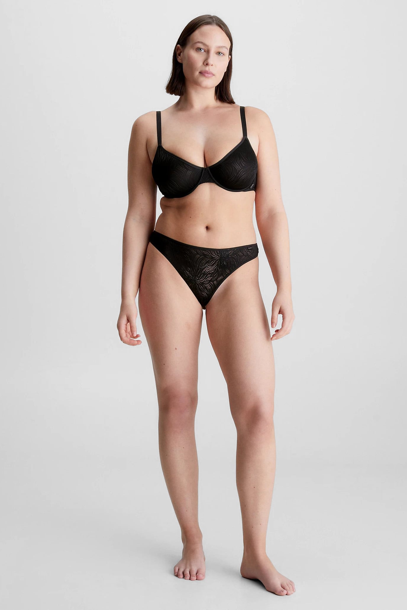 Женский черный бюстгальтер UNLINED DEMI 9