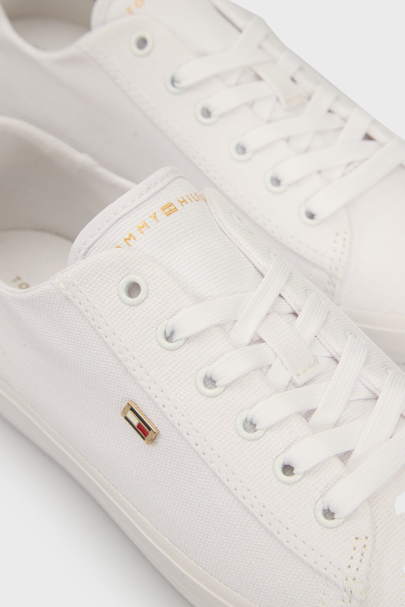 Женские белые кедыTommy Hilfiger Женские белые кеды 2