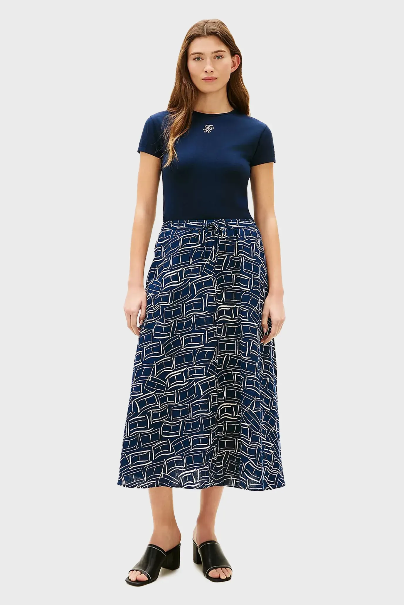 Юбка ESS LINEN FLARE MIDI SKIRT 2