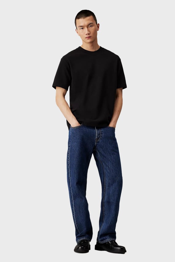 Мужская черная футболка INTERLOCK TEE