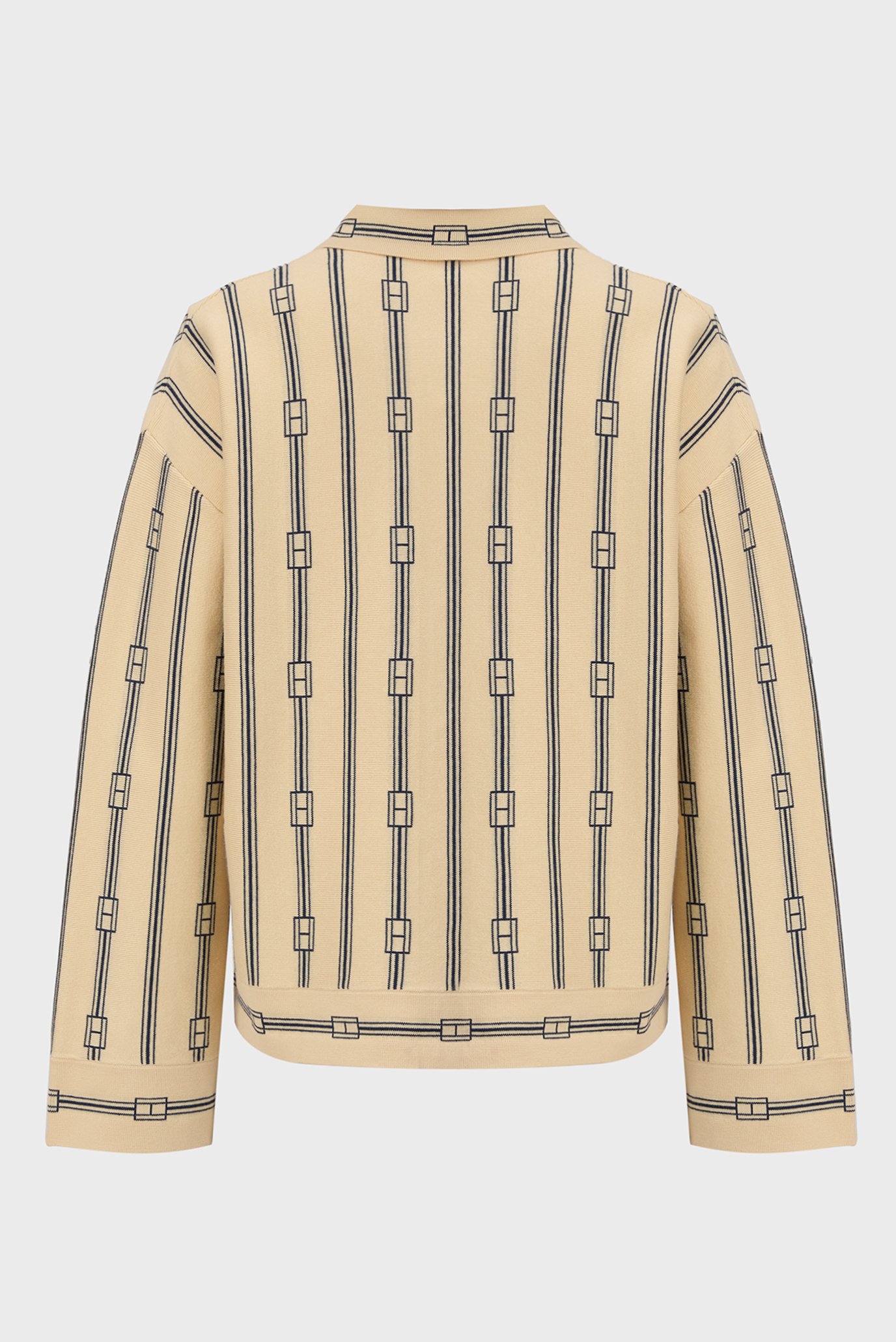 Женский бежевый кардиган с узором GRAPHIC FLAG RLX POLO CARDI LS 2