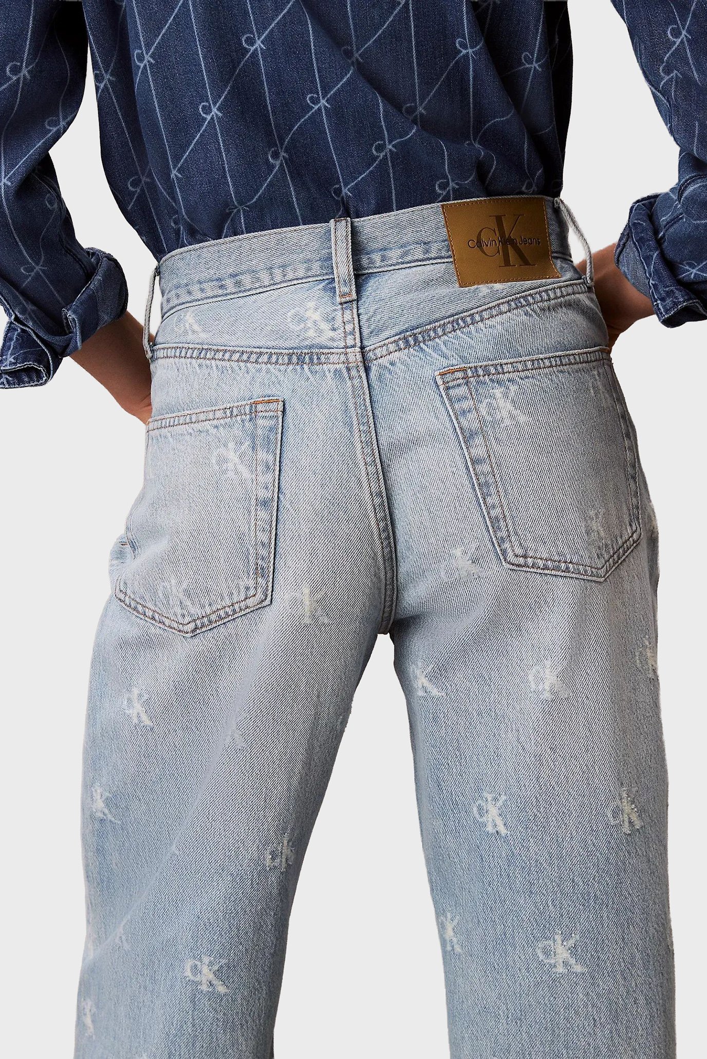 Джинсы THE WIDE LEG CK DISTRESSED INDIGCalvin Klein Jeans Джинсы THE WIDE LEG CK DISTRESSED INDIG 3