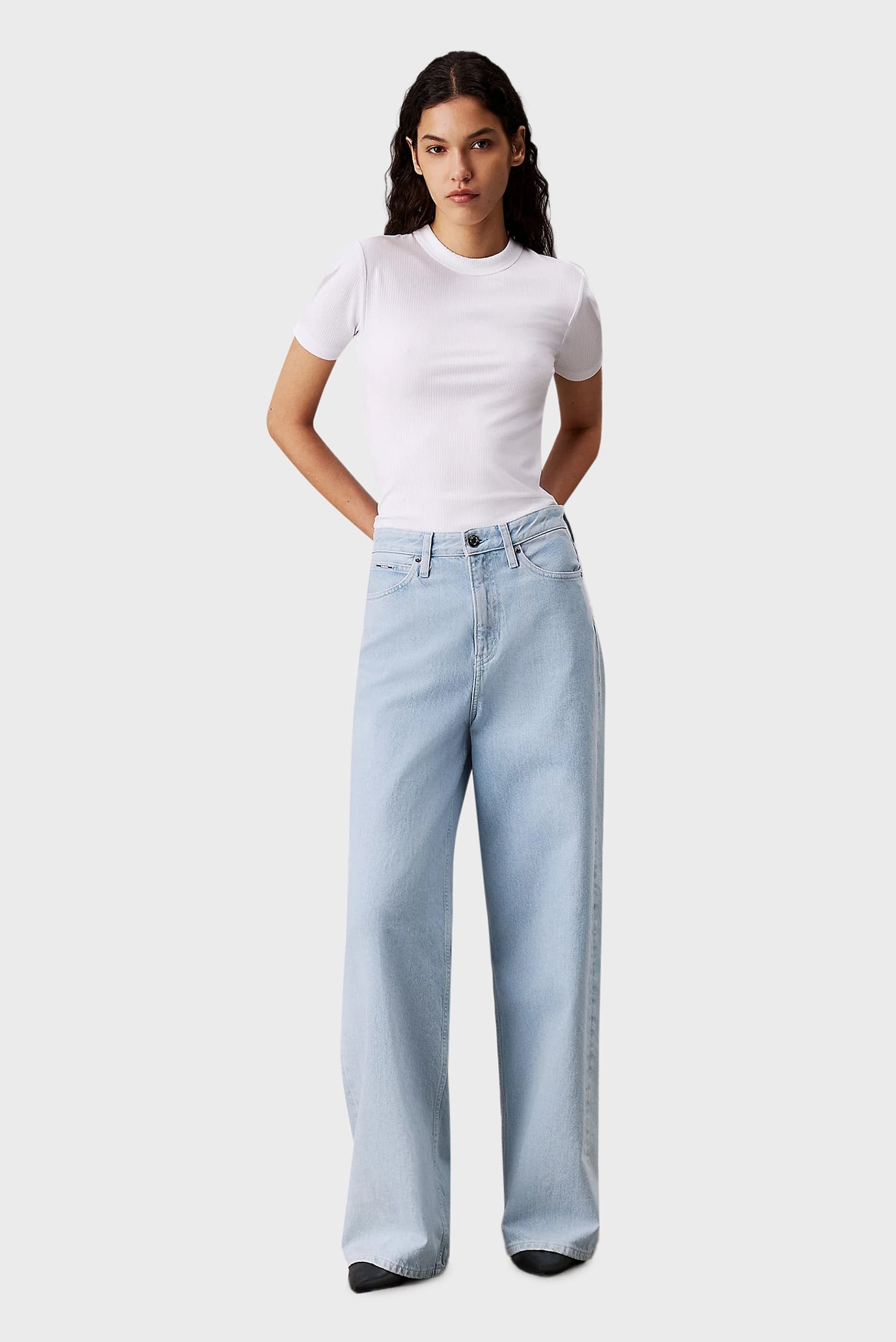 Футболка MODAL RIB SLIT DETAIL T-SHIRT SS 2