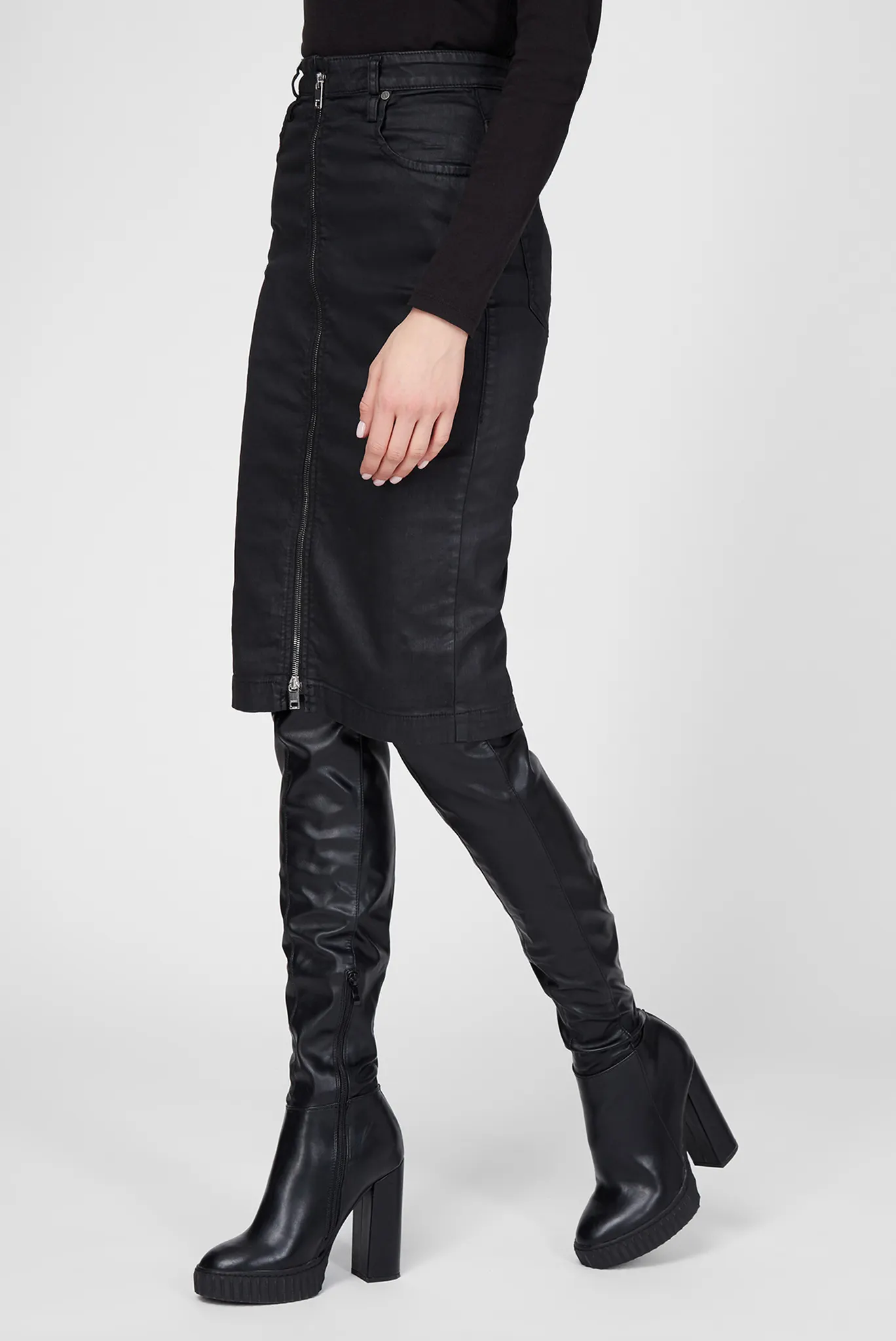 Женская черная юбка D-ELBEE-NE SKIRT 3