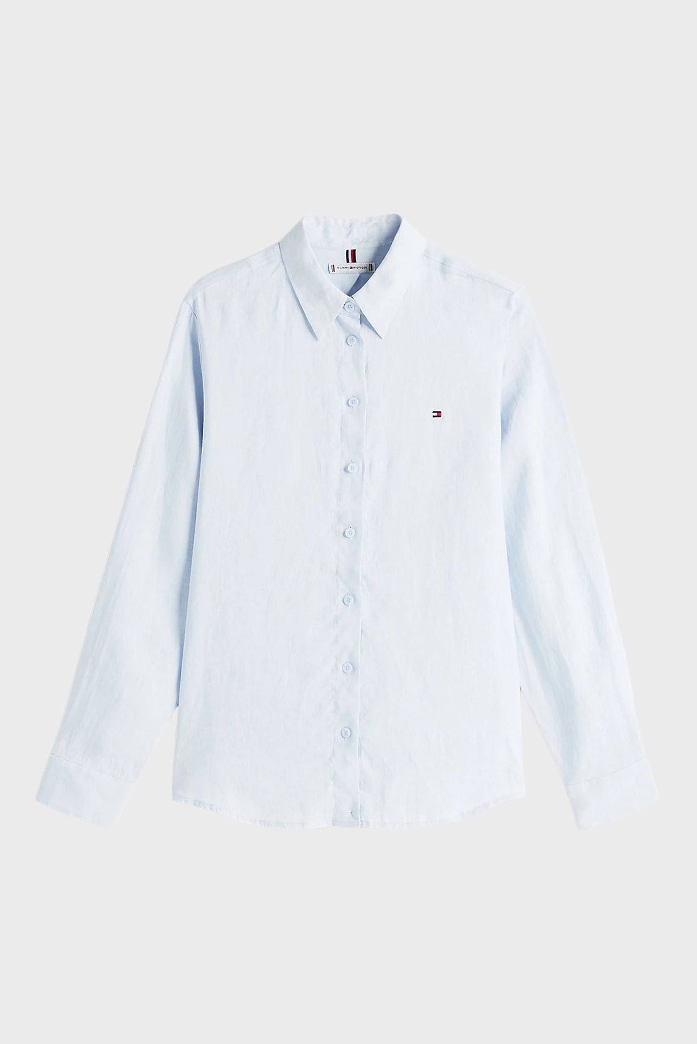 Женская голубая льняная рубашка ESS 5