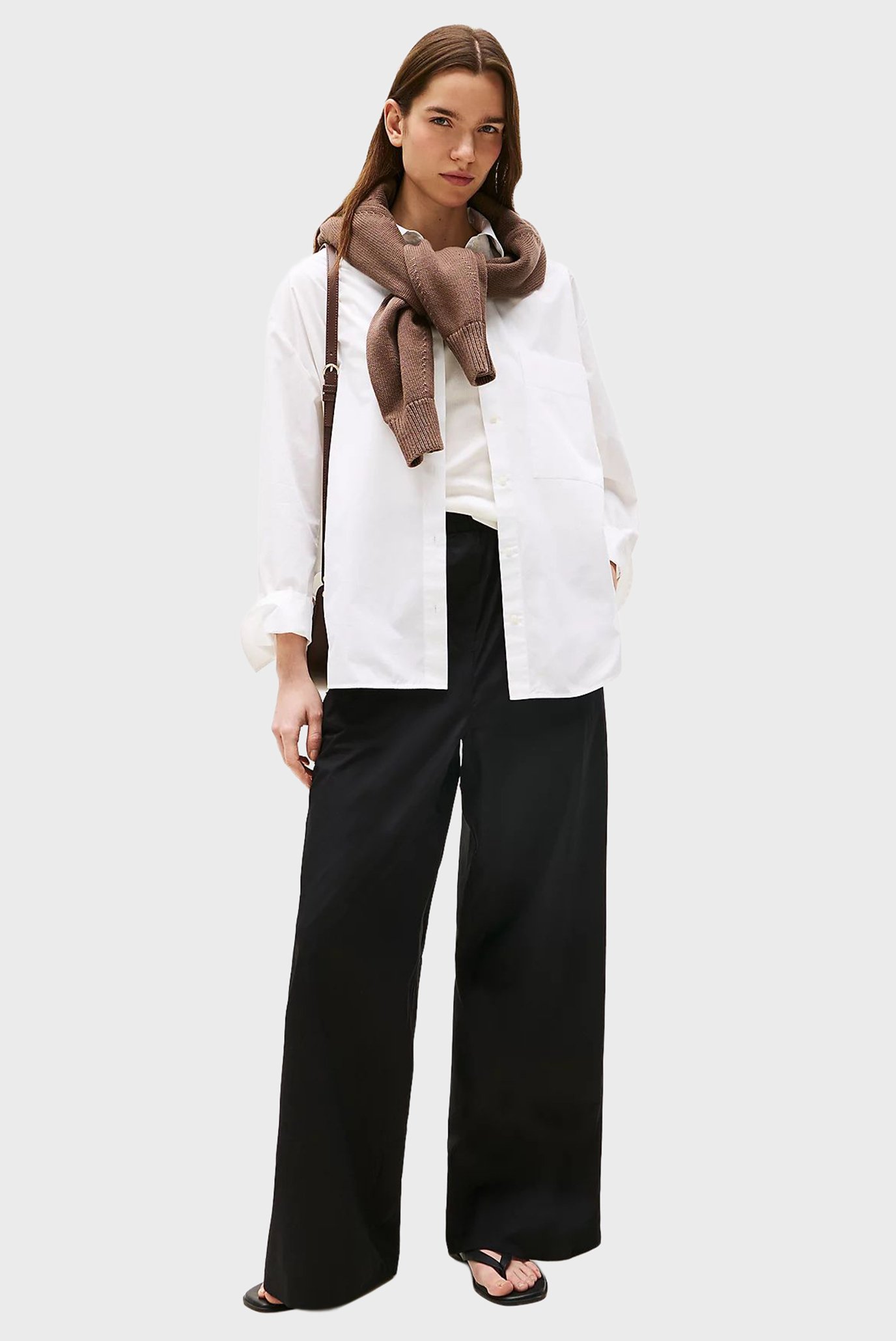 Штаны POPLIN WIDE LEG PANT 2