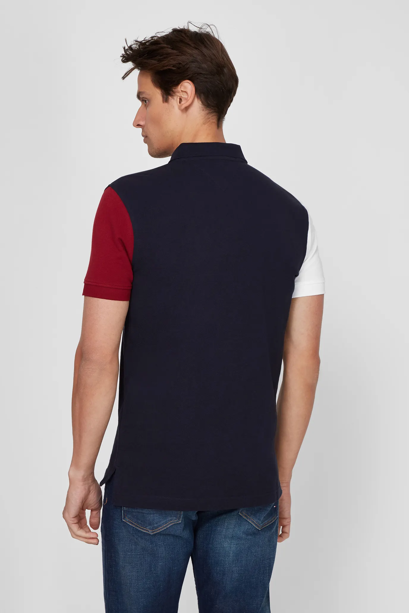 Мужское темно-синее поло 9