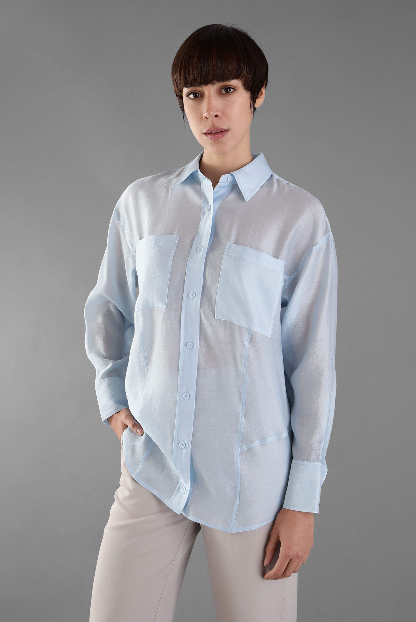 Рубашка/TENCEL VOILE RELAXED SHIRT 1