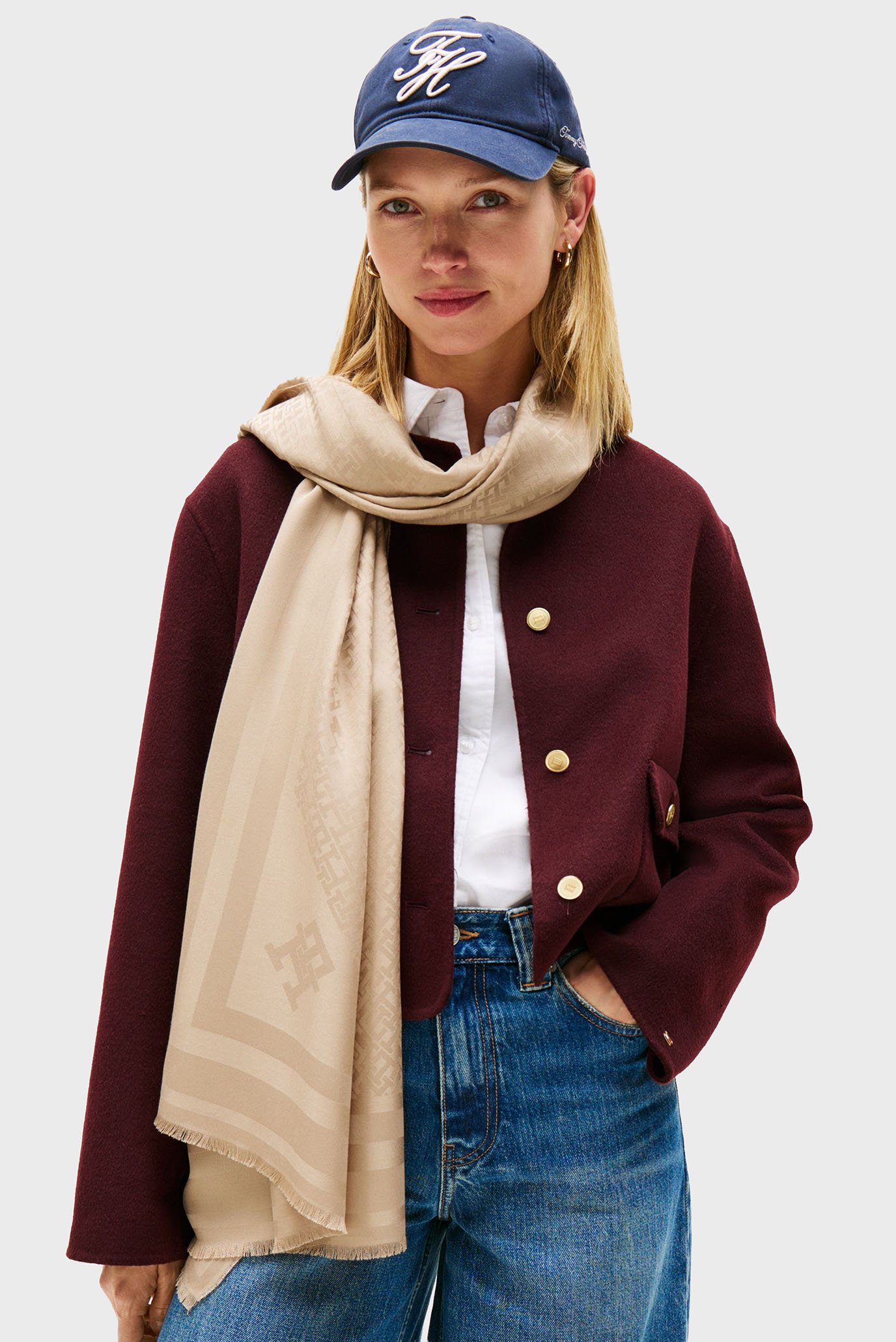 Шарф TH MONOGRAM SCARF 2