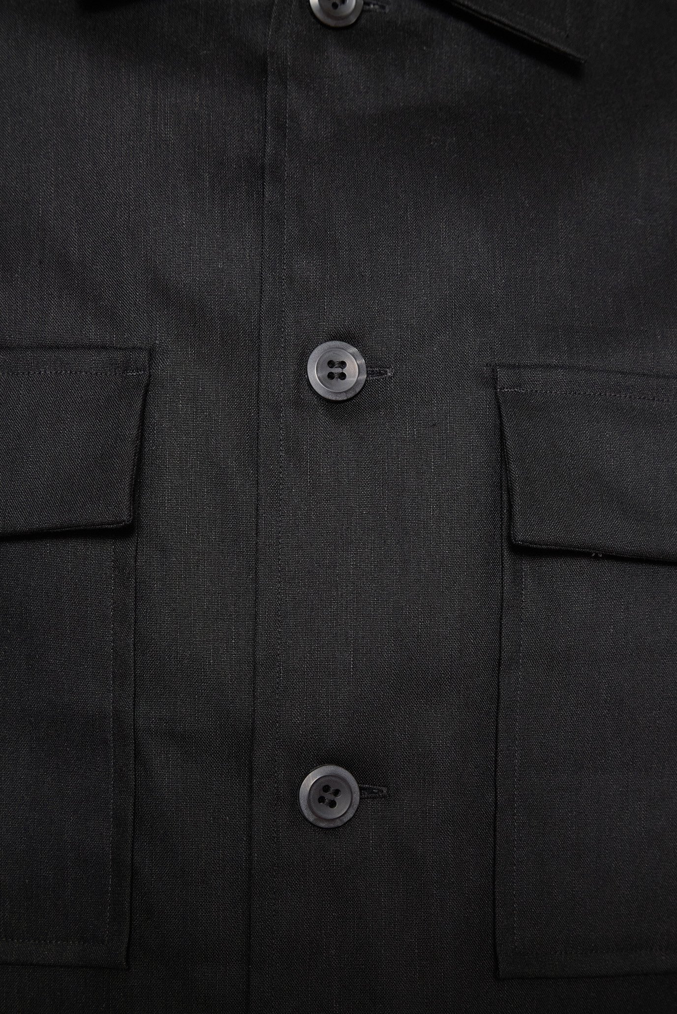 Мужская черная рубашка STRETCH OVERSHIRT 3