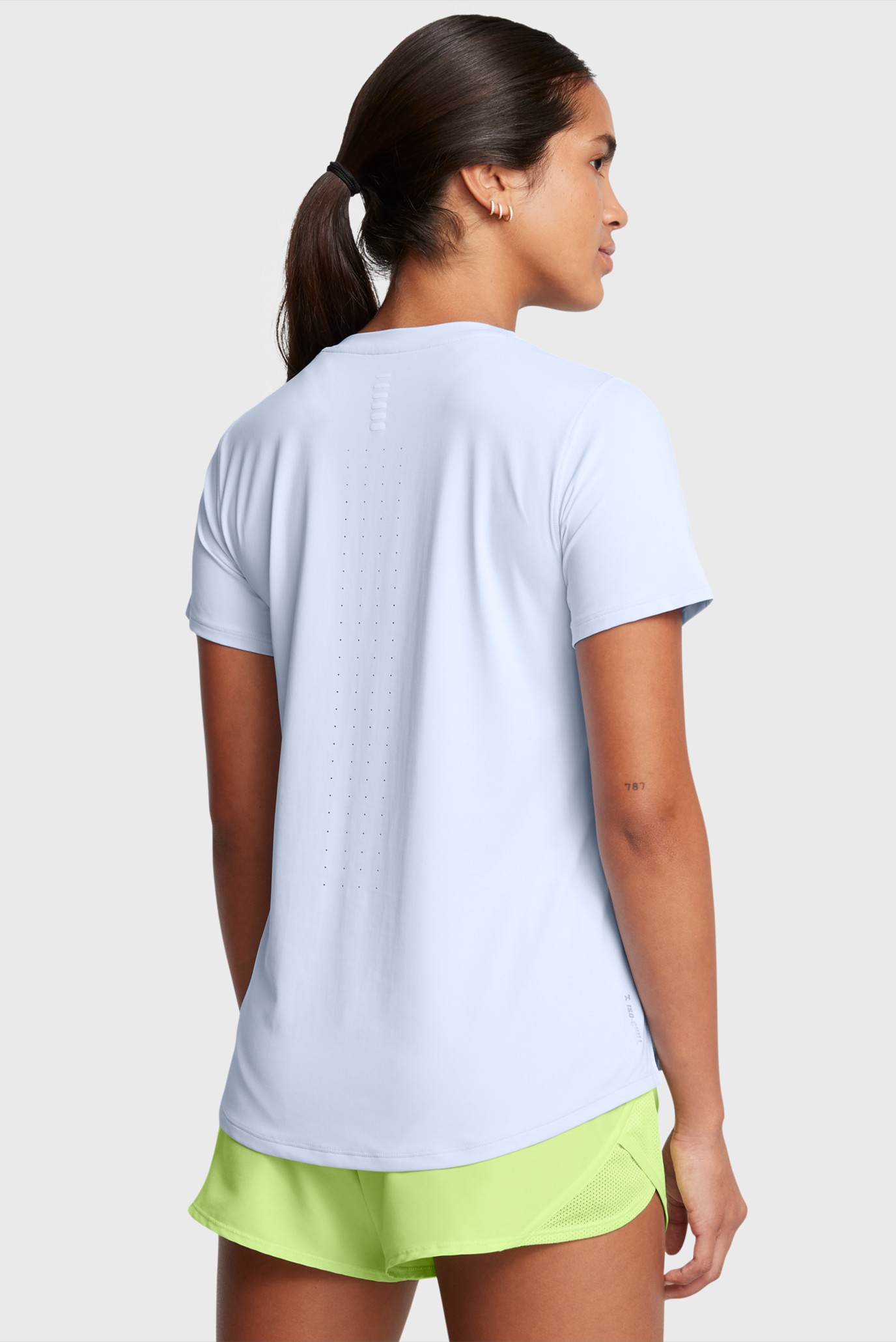 Женская голубая футболка UA Launch Elite Shortsleeve 2