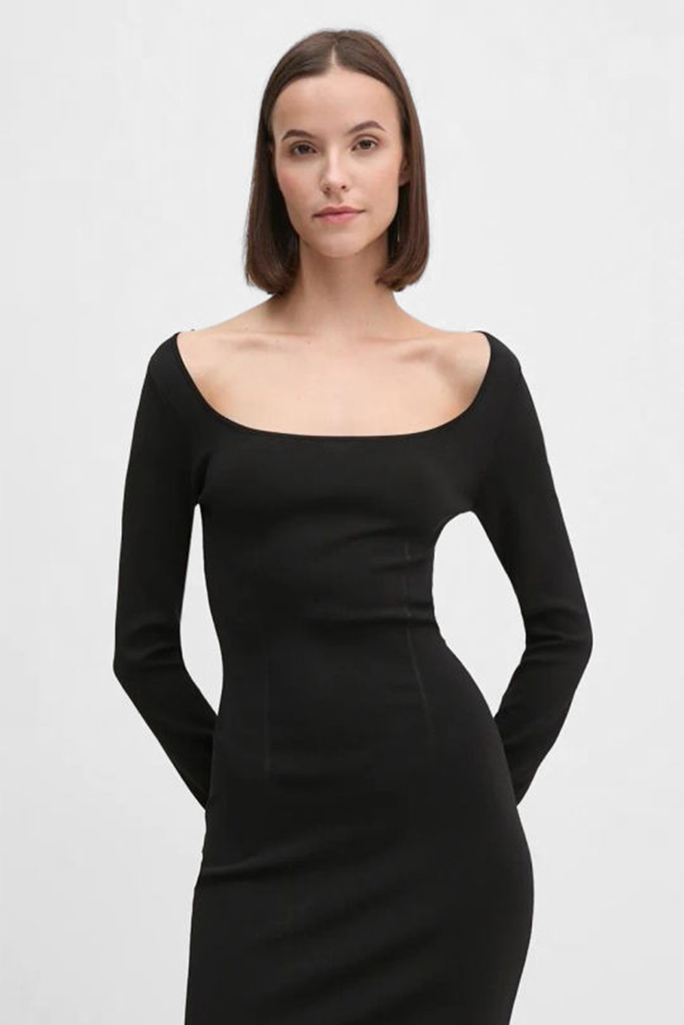 Платье SCULPTED LS SWEATER DRESS 4