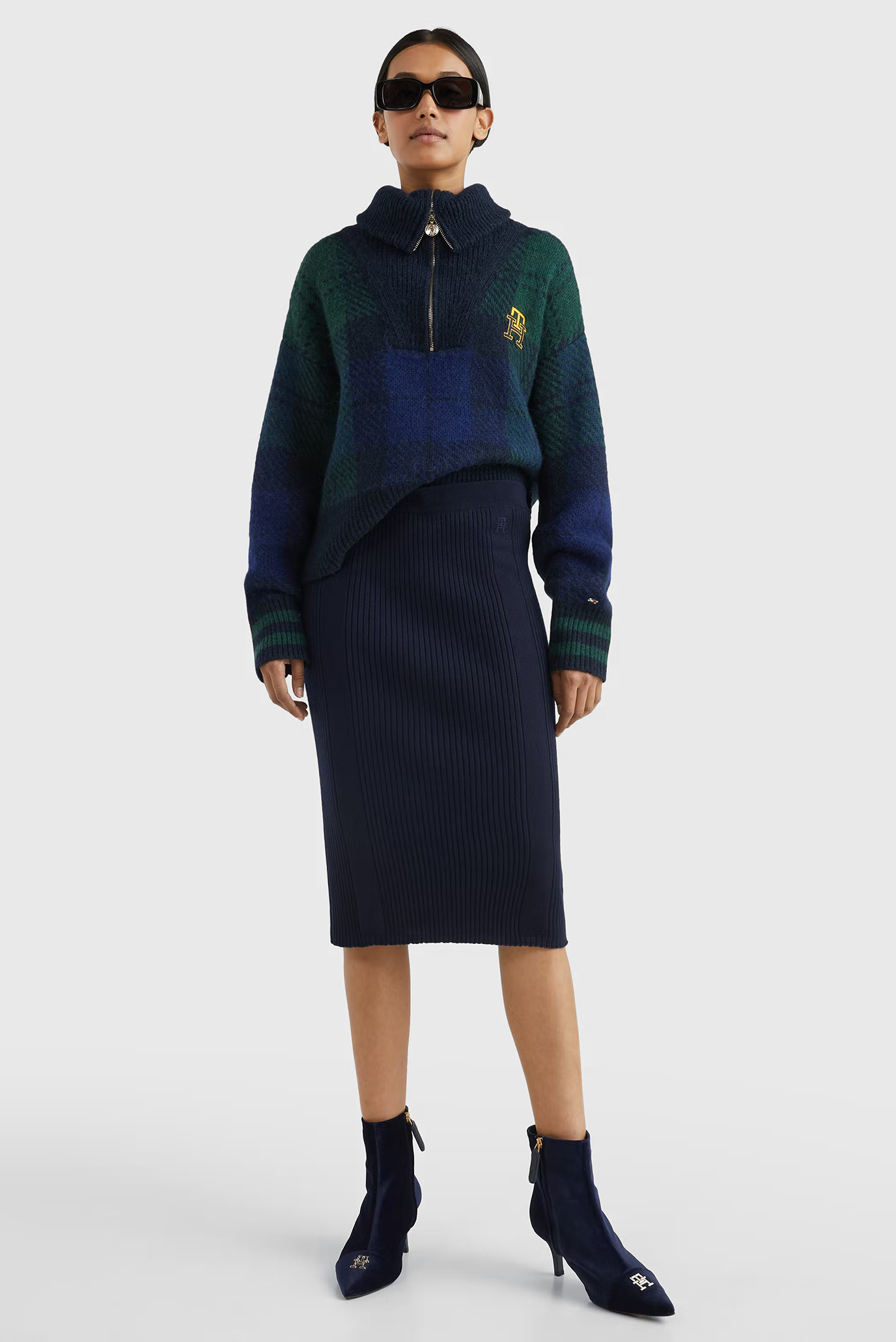 Свитер TARTAN HALF-ZIP SWEATER 2