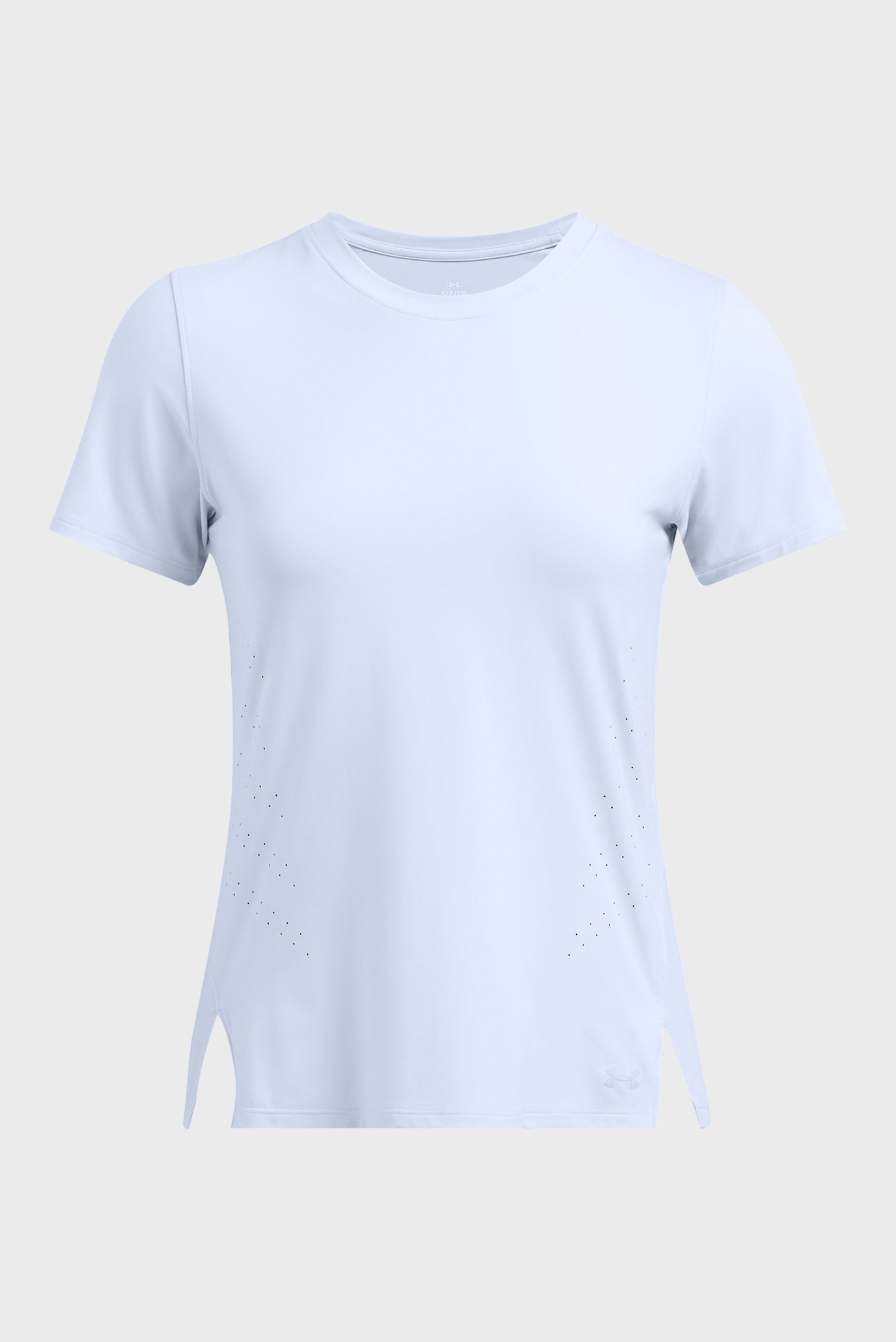 Женская голубая футболка UA Launch Elite Shortsleeve 4