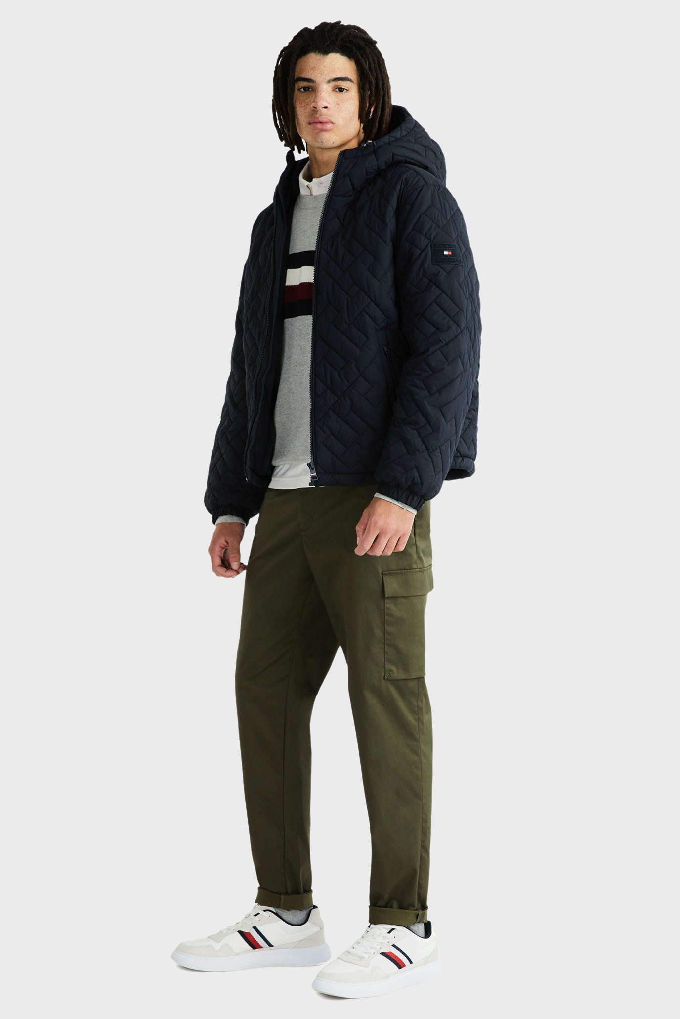 Мужская темно-синяя куртка MONOGRAM QUILTED HDD JACKET 8