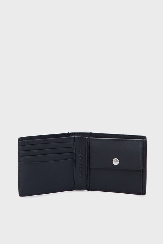 Мужской черный кожаный кошелек MONOGRAM SOFT BIFOLD W COIN