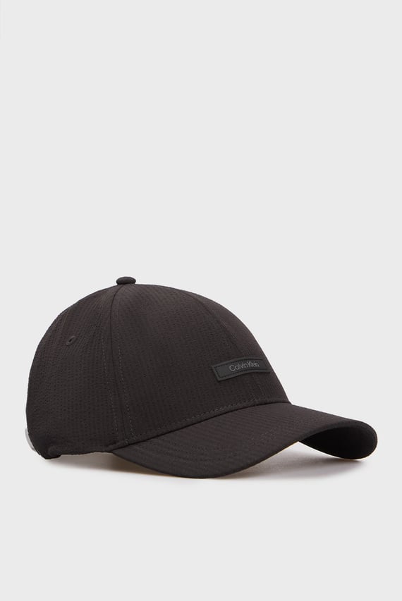 Мужская черная кепка SEERSUCKER PATCH BB CAP